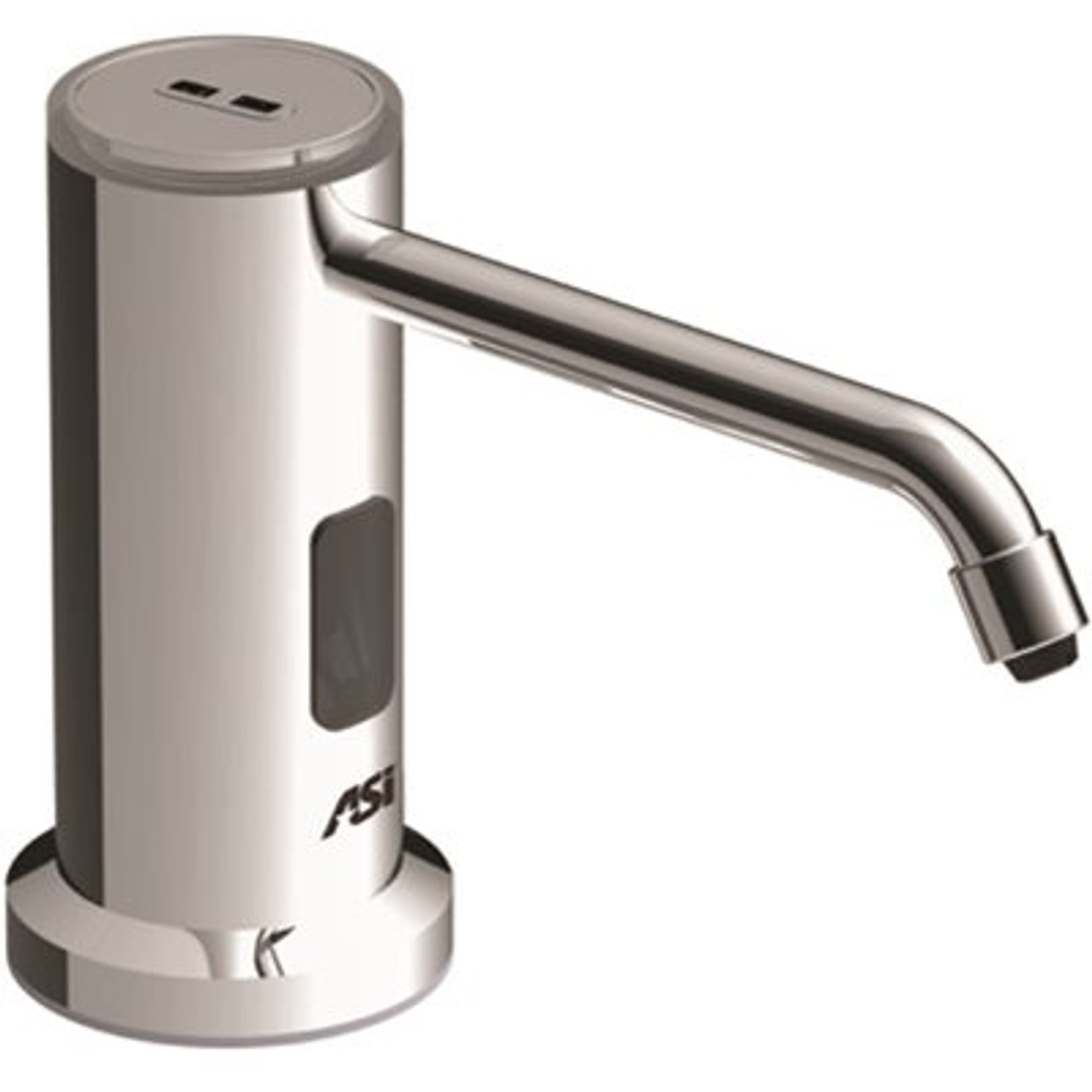 Countertop 50.7 oz. Automatic (AC) Top Fill Liquid Soap Dispenser in Stainless Steel