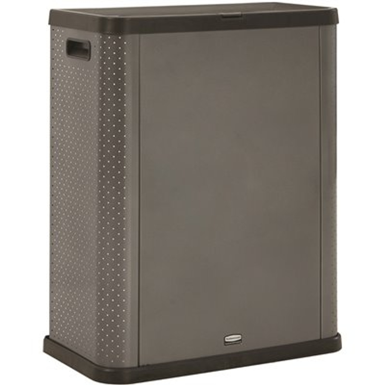 Rubbermaid Commercial Products Elevate Landfill 23 Gal. Pearl Dark Gray Trash Can