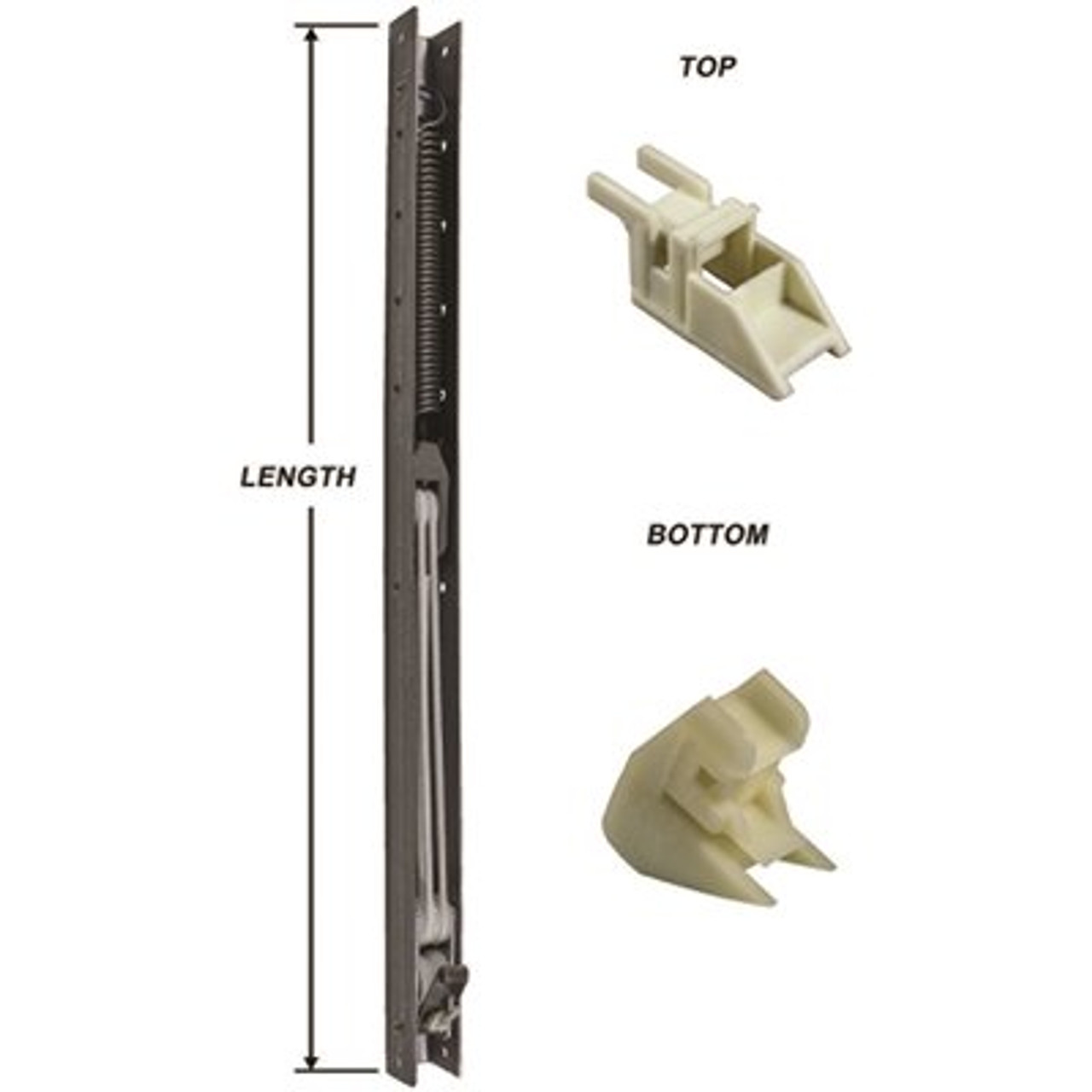 25 in. L Window Channel Balance 2440 with Top and Bottom End Brackets Attached 9/16 in. W x 5/8 in. D ( Pack of 10 )