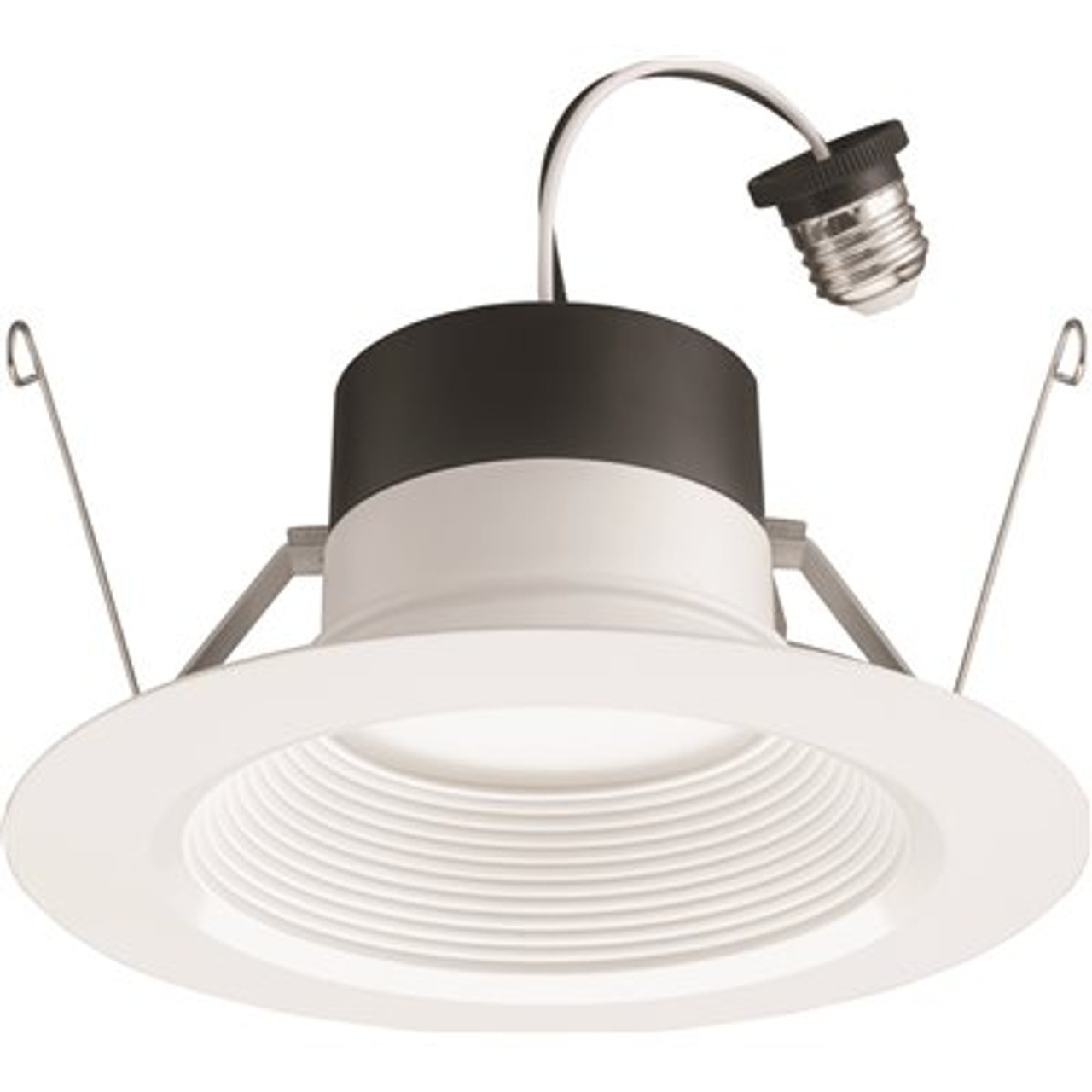 Juno Contractor Select 65BEMW HL 6 in. Selectable CCT Integrated LED White Baffle Recessed Light Trim