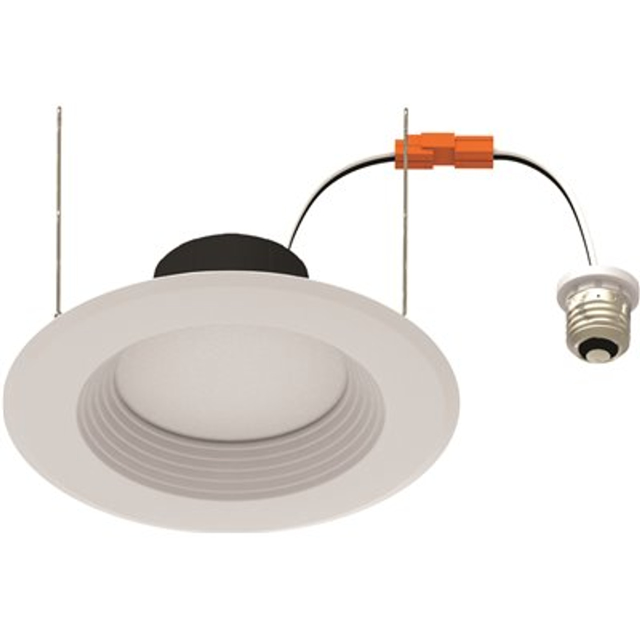 6 in. 14-Watt Selectable CCT Integrated LED Recessed Light Deep Baffle Downlight Trim Wet Loc CEC Compliant Dim