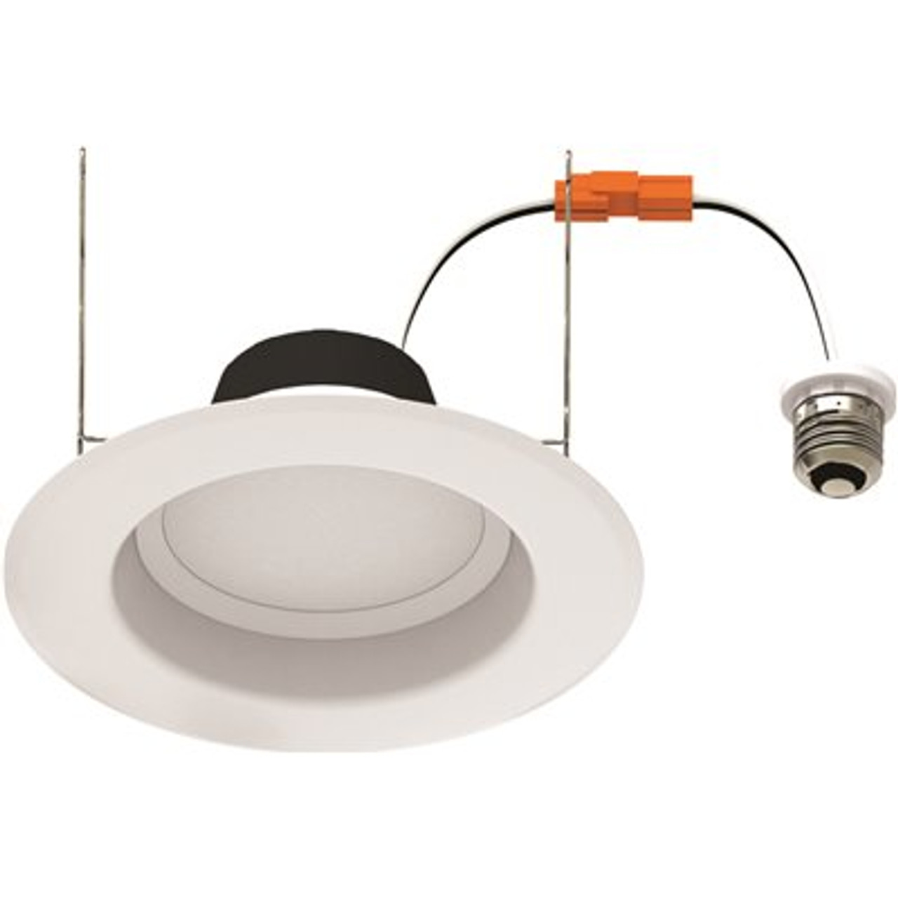 6 in. 10.5-Watt Selectable CCT Integrated LED Recessed Light Deep Smooth Downlight Trim Wet Loc CEC Compliant Dim