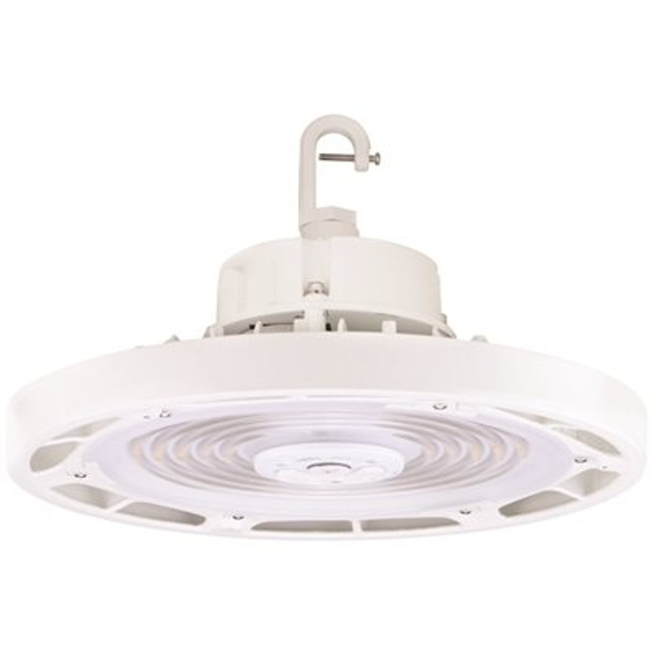 1 ft. 400-Watt Equivalent 150-Watt Integrated LED Dimmable White Round UFO High Bay Light Fixture CCT & Lumen Selectable