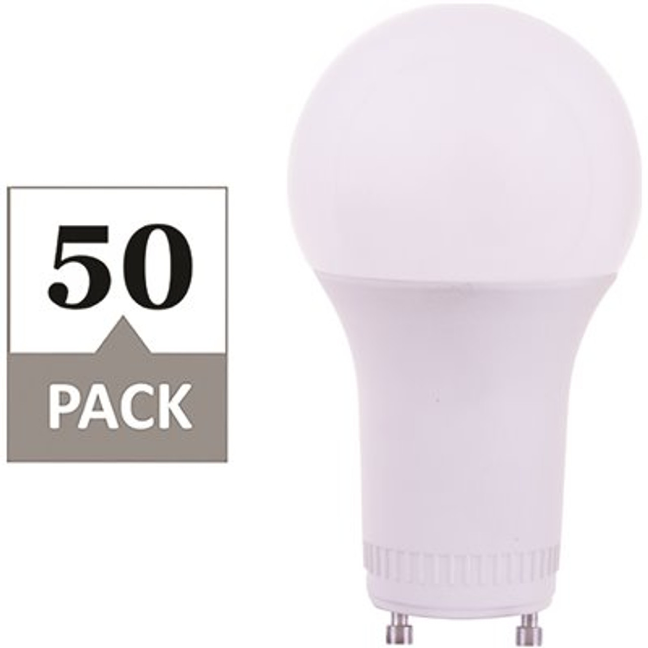 Simply Conserve 75-Watt Equivalent A19 Dimmable with GU24 Base CA CEC JA8 Compliant LED Light Bulb Cool White 4000K (50-Pack)