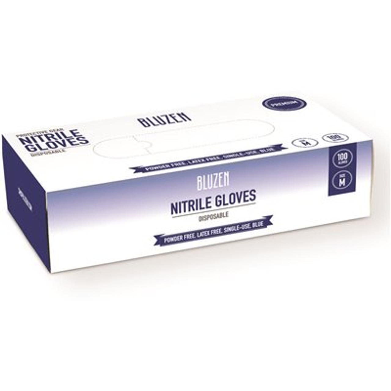 SAFETY WERCS Safety Wercs Medium Black Industrial 4 Mil Nitrile Gloves (1000-Count Case)