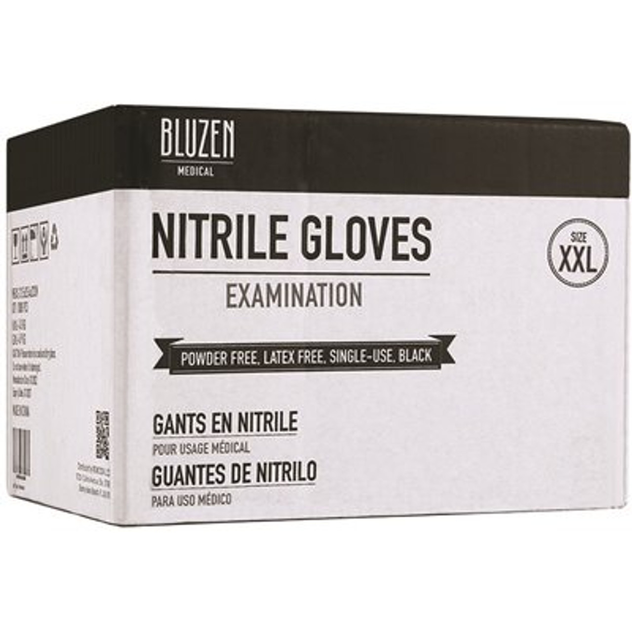 SAFETY WERCS Extra Large Black Extra-Strength 5mil Nitrile Gloves 1000-Count Case