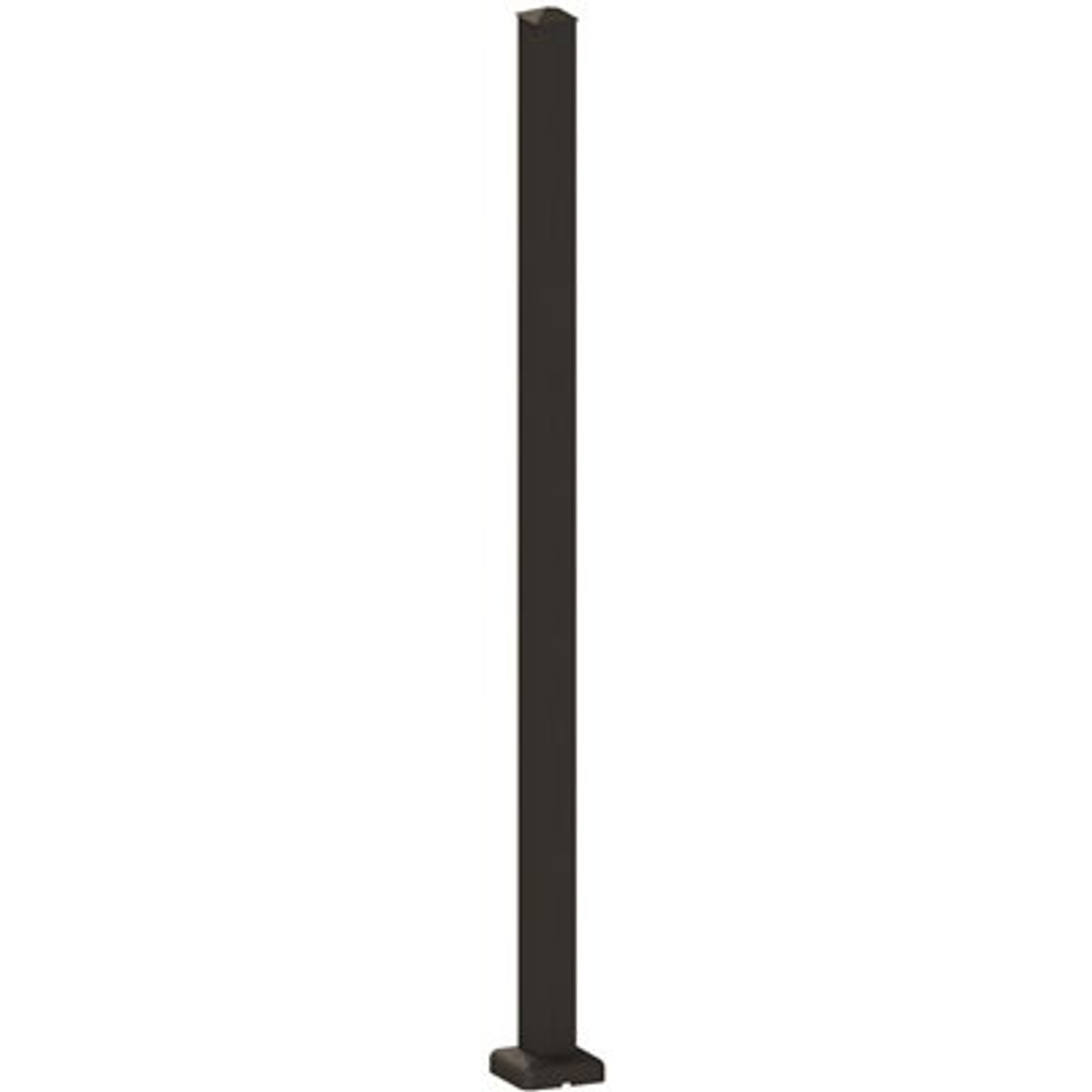 PEAK Aquatine 2 in. x 2 in. x 4.18 ft. Black Aluminum Hard Surface Pool Fence Post