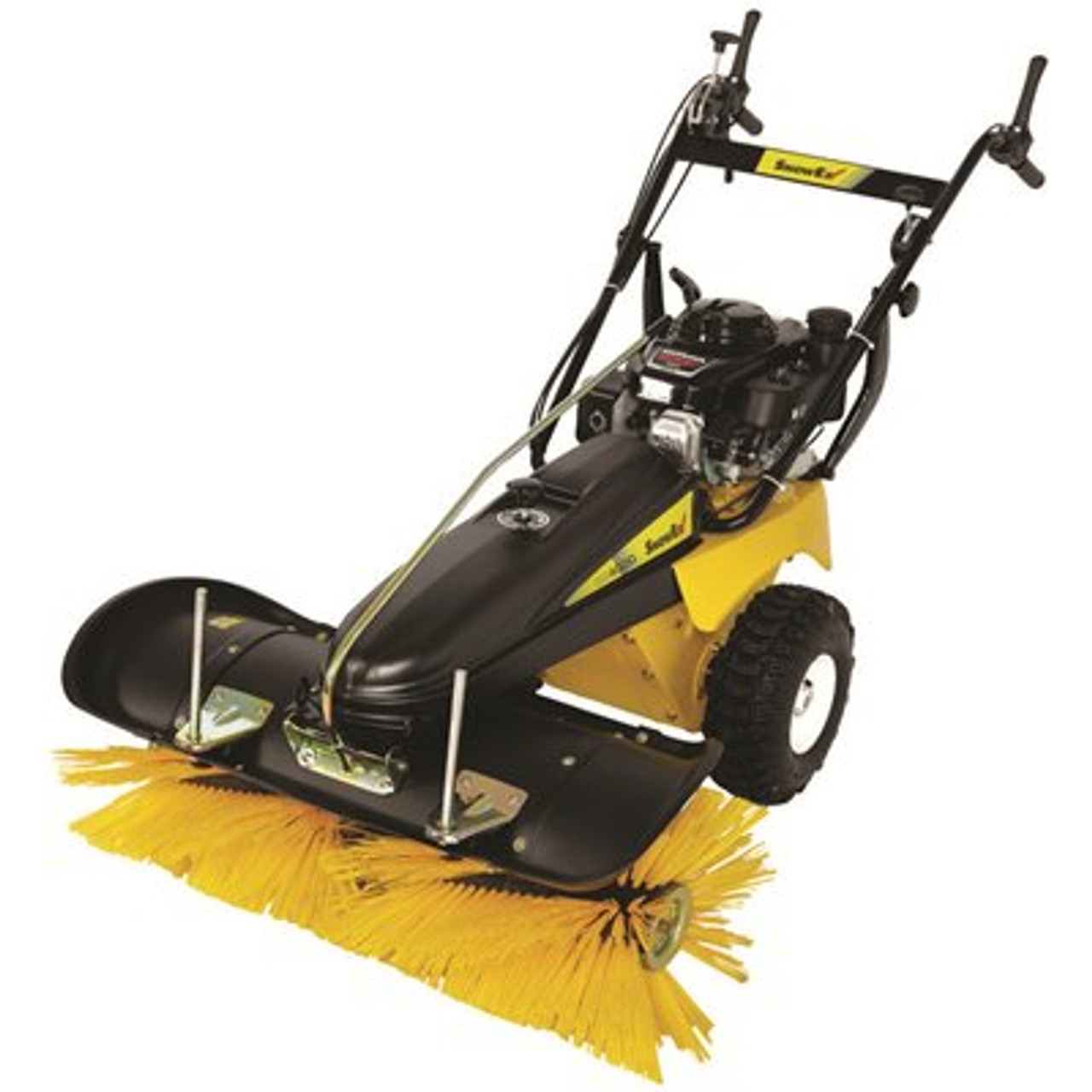 SNOWEX Gas Powered Rotary Snow Broom With Plow Attachment