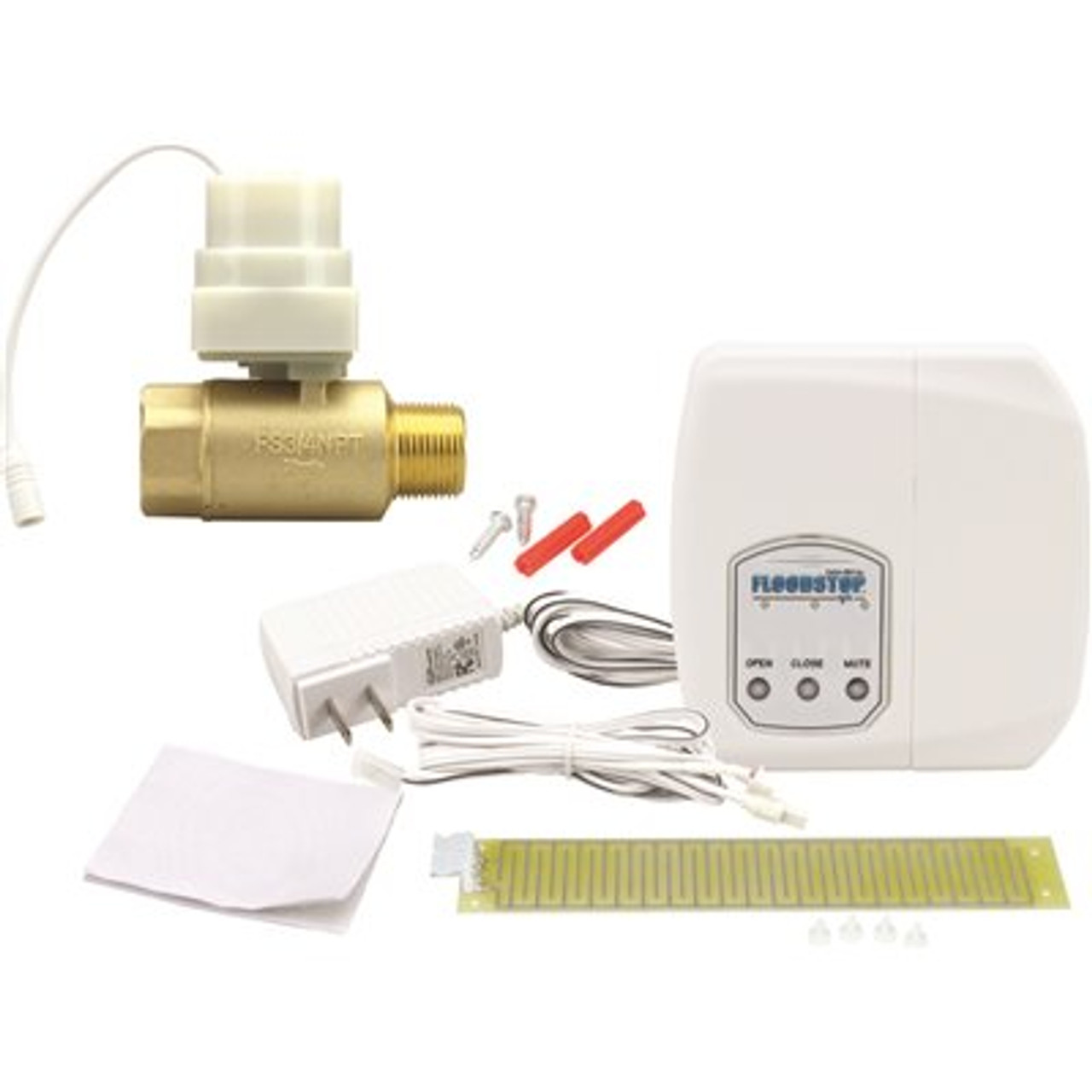 FloodStop Water Heater Auto-Shutoff Valve, FS3/4NPT, V4 Controller, Water Damage Prevention