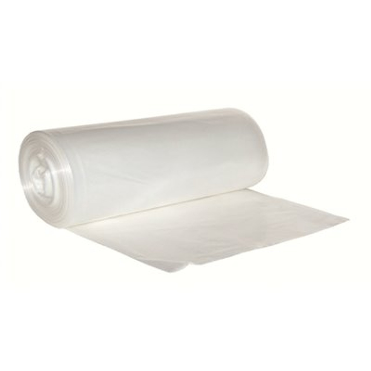 40 IN X 48 IN 40-45 GAL 2MIL LOW DENSITY CLEAR TRASH BAGS (10 Bags per Roll/10 Rolls per Case)