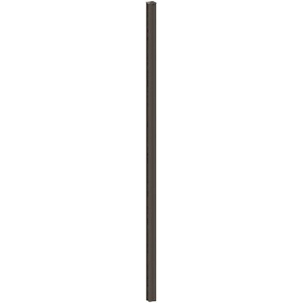 PEAK AquatinePLUS 2.38 in. x 2.38 in. x 5.94 ft. Black Aluminum Soft Surface Pool Fence Post