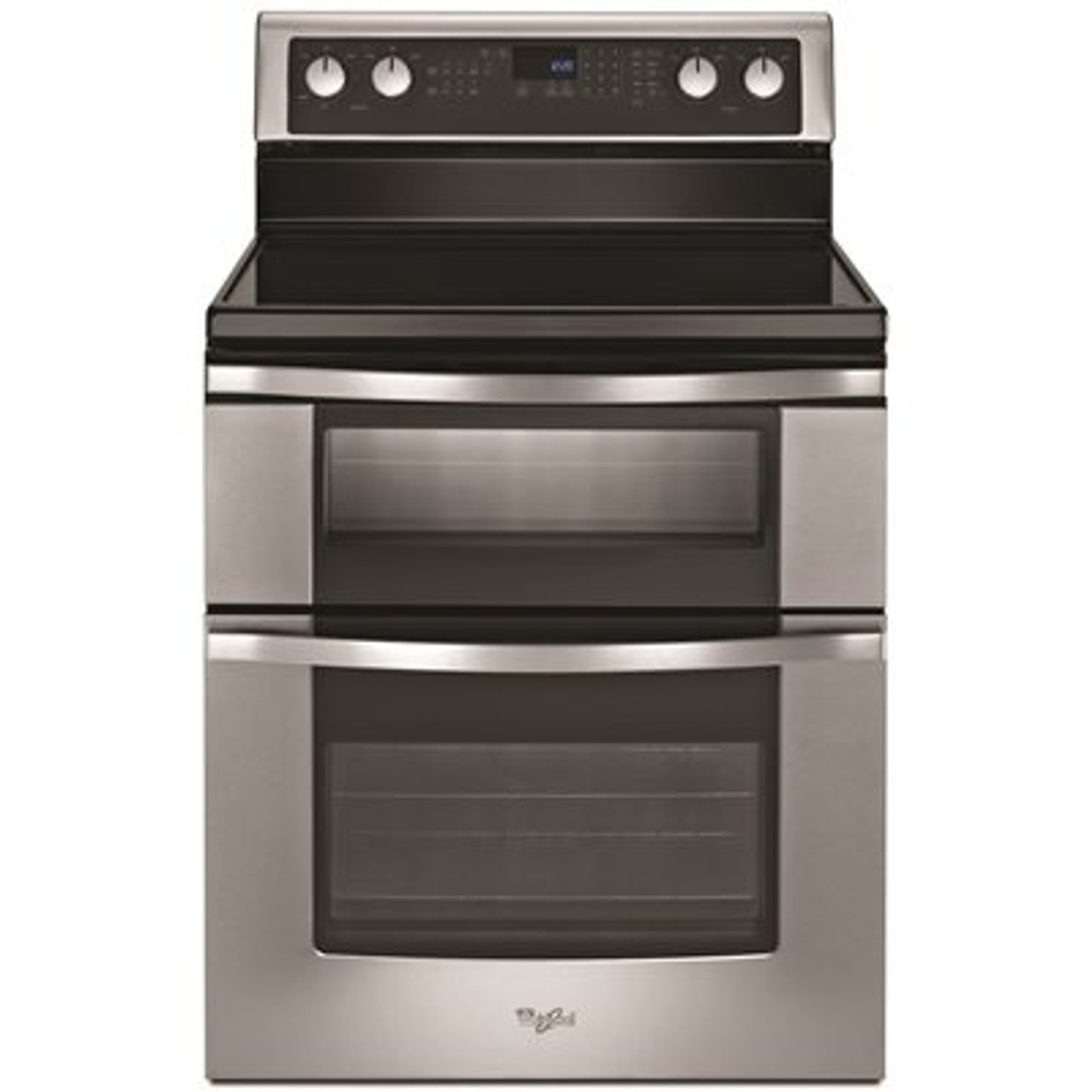 Whirlpool 6.7 cu. ft. Double Oven Electric Range with True Convection in Stainless Steel