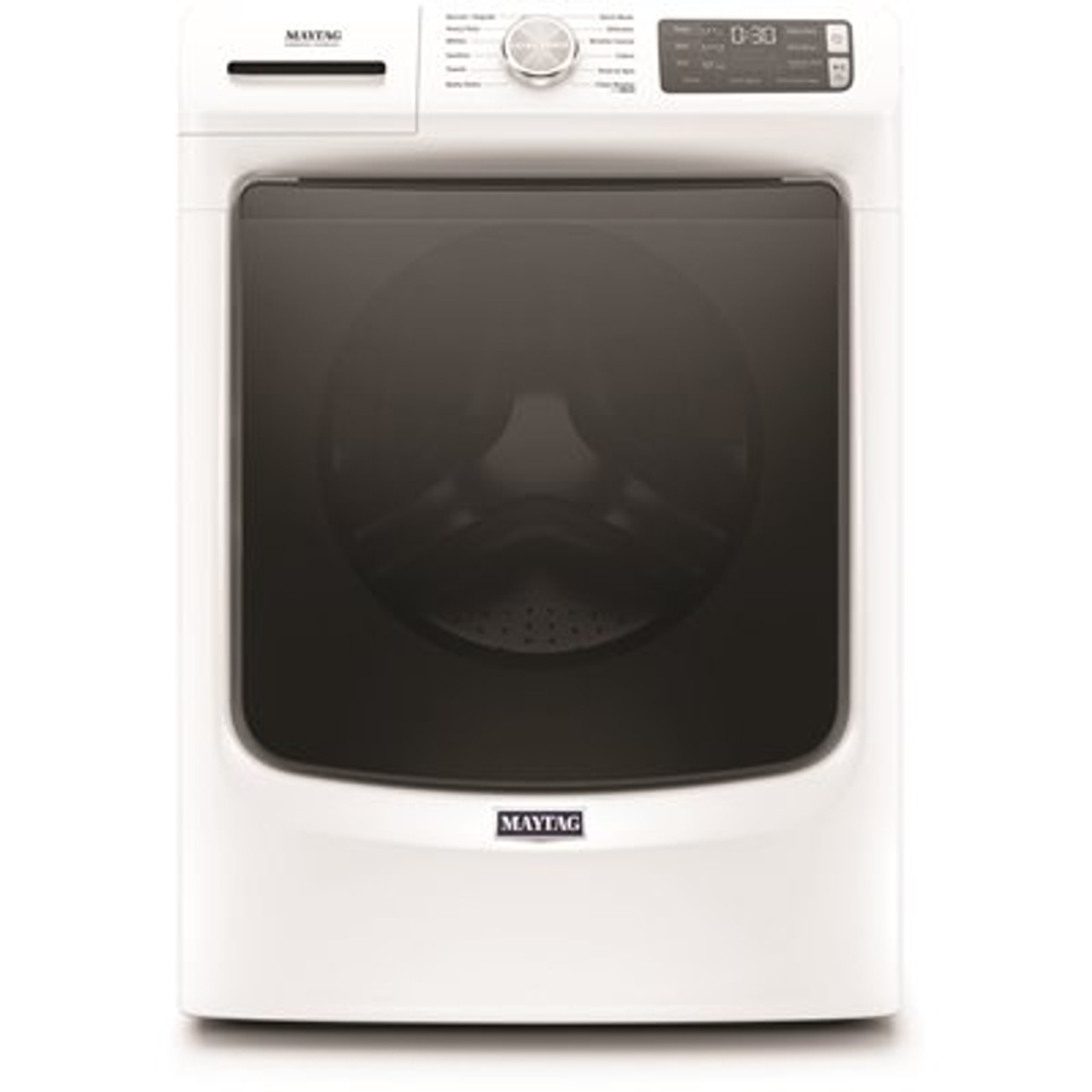 Maytag 4.8 cu. ft. Stackable White Front Load Washing Machine with Steam and 16-Hour Fresh Hold Option, ENERGY STAR