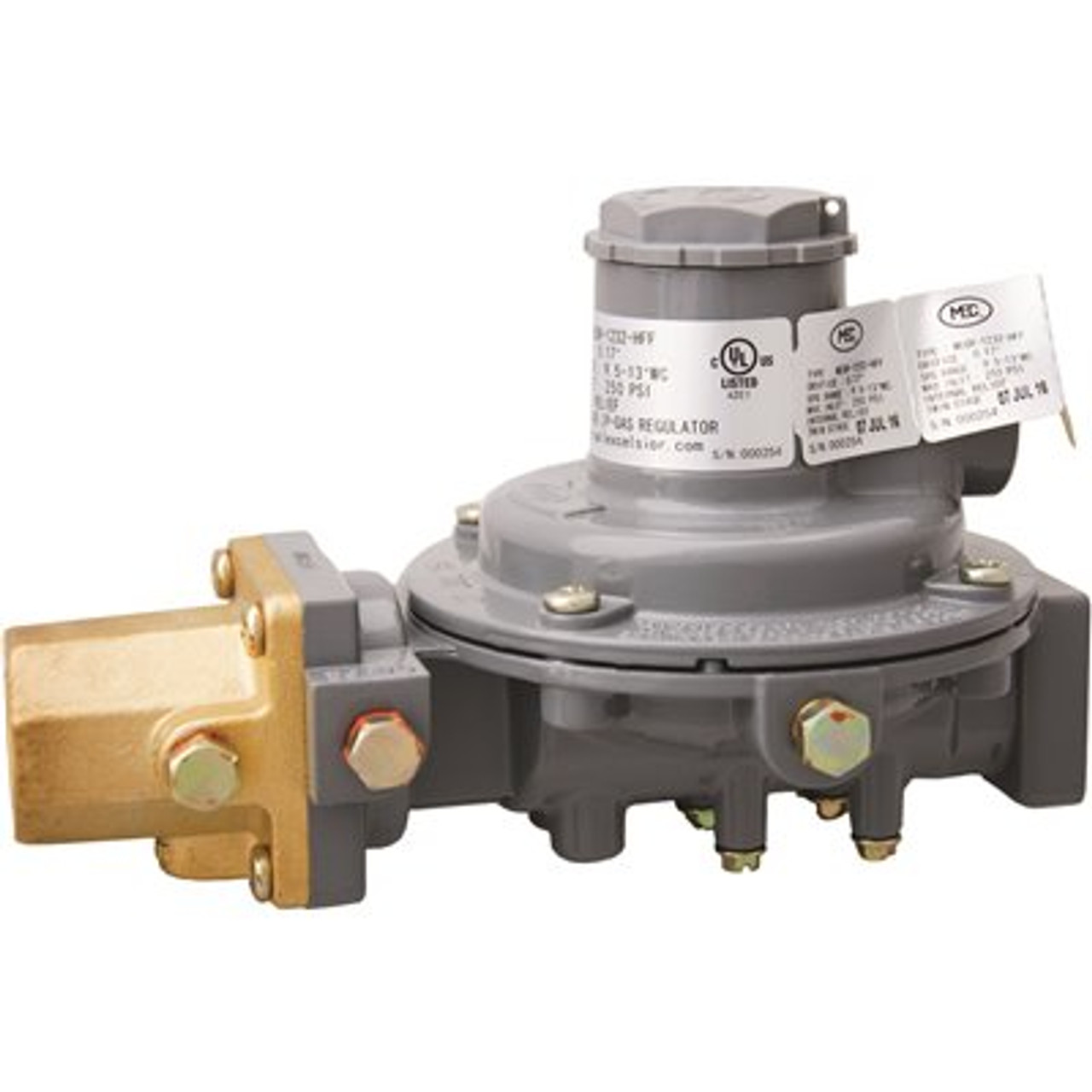 Excela-Flo MEC Compact High Capacity Twin Stage Regulator F.Pol Inlet x 3/4 in. FNPT Outlet - 625,000 BTU/Hour