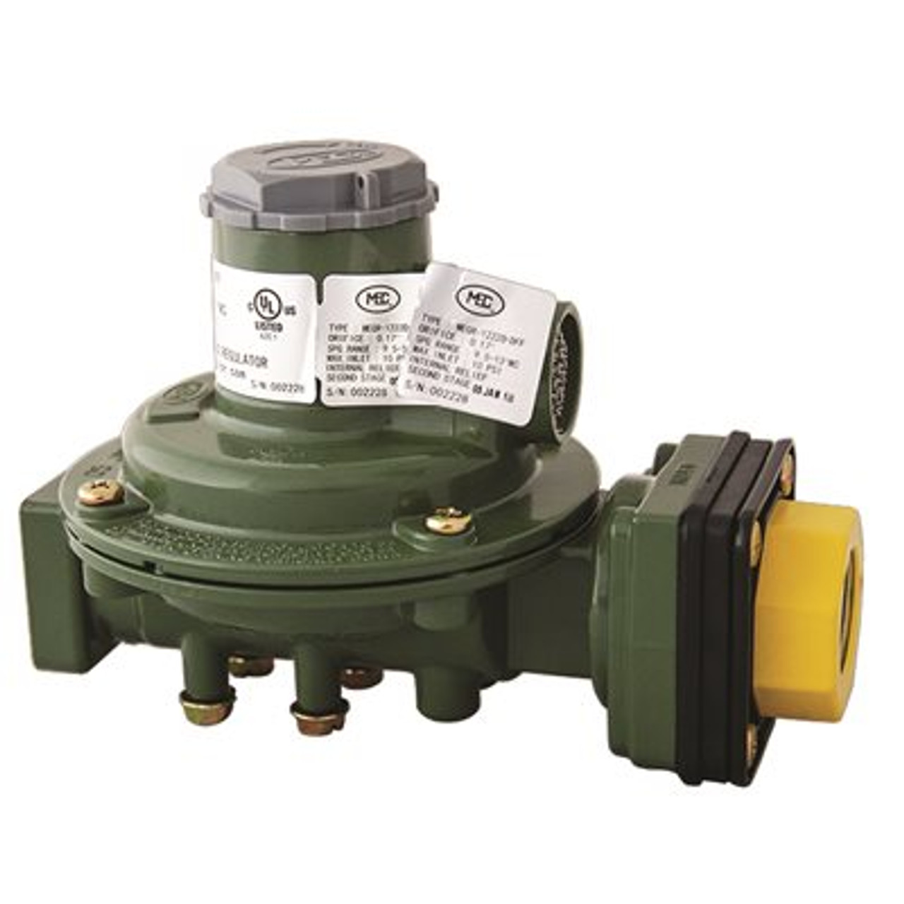 MARSHALL EXCELSIOR COMPANY MEC COMPACT DIELECTRIC REGULATOR, 1/2 IN. X 1/2 IN., 500,000 BTU