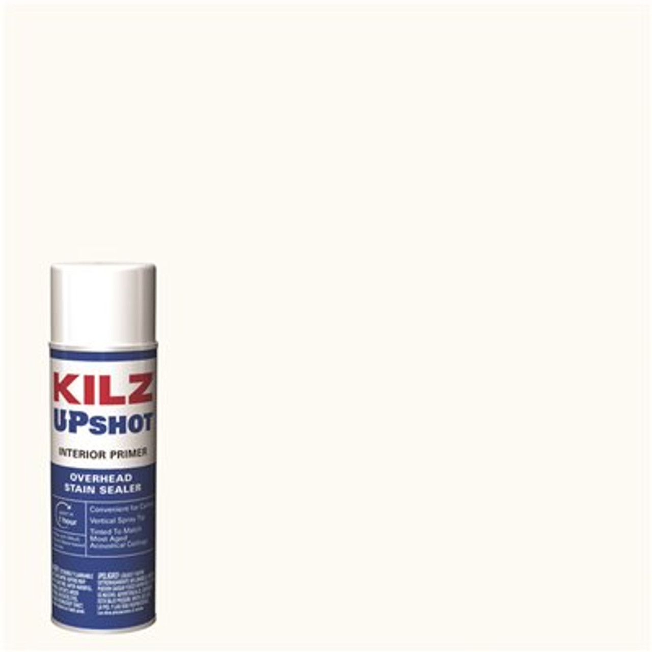 KILZ Upshot 10 oz. White Overhead Oil-Based Interior Primer Spray Stain Sealer