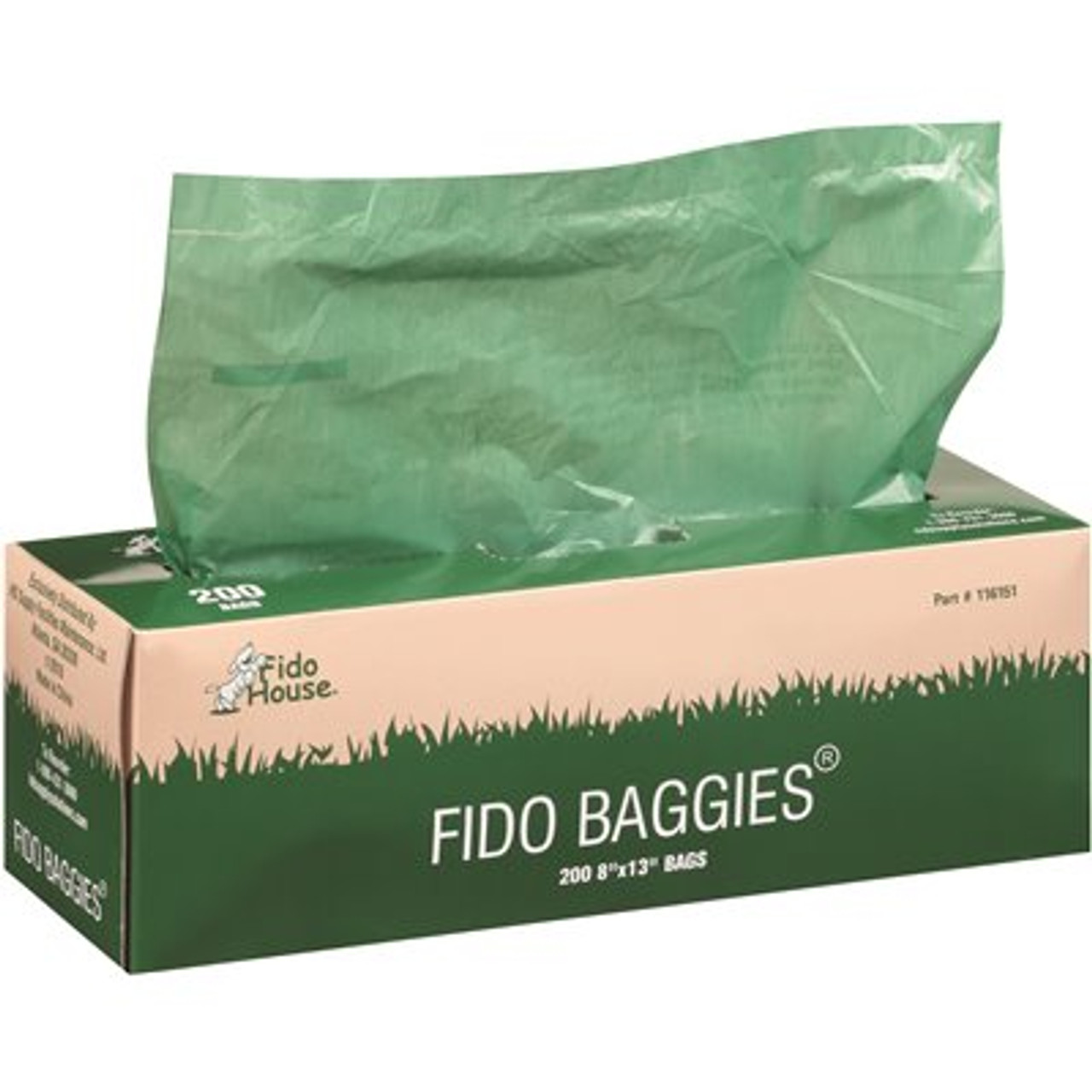 Fido Fido Baggies Pet Waste Station Bags, 200 Per Box, Case Of 10