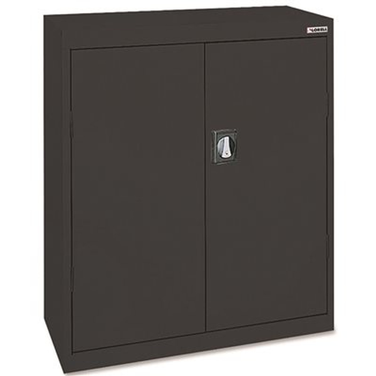 Lorell Fortress Series 36 in. x 18 in. x 42 in., Black Steel Storage Cabinets