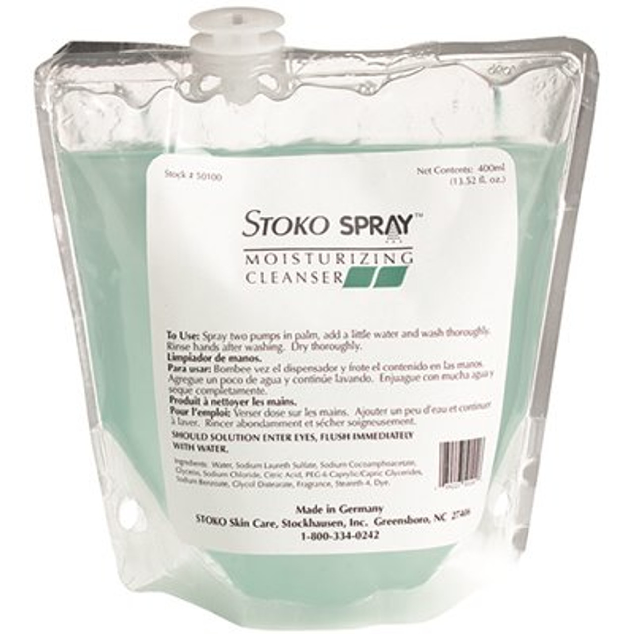 Deb 400 ml Cartridge Stoko Spray Moisturizing Soap (12 per Case)