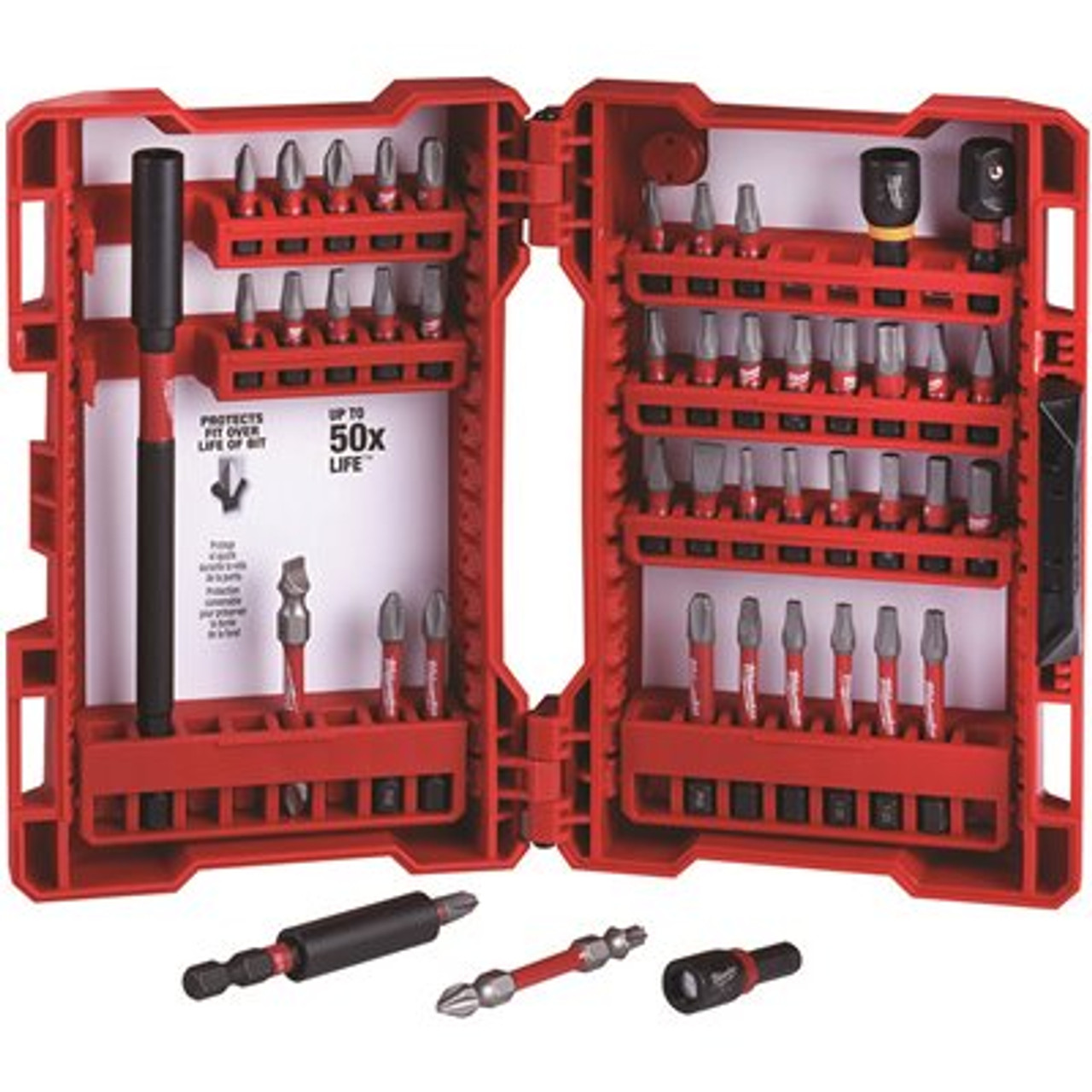 Milwaukee SHOCKWAVE Impact Duty Alloy Steel Screw Driver Bit Set (45-Piece)