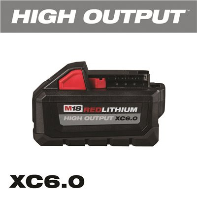 Milwaukee M18 18-Volt Lithium-Ion High Output Battery Pack 6.0Ah