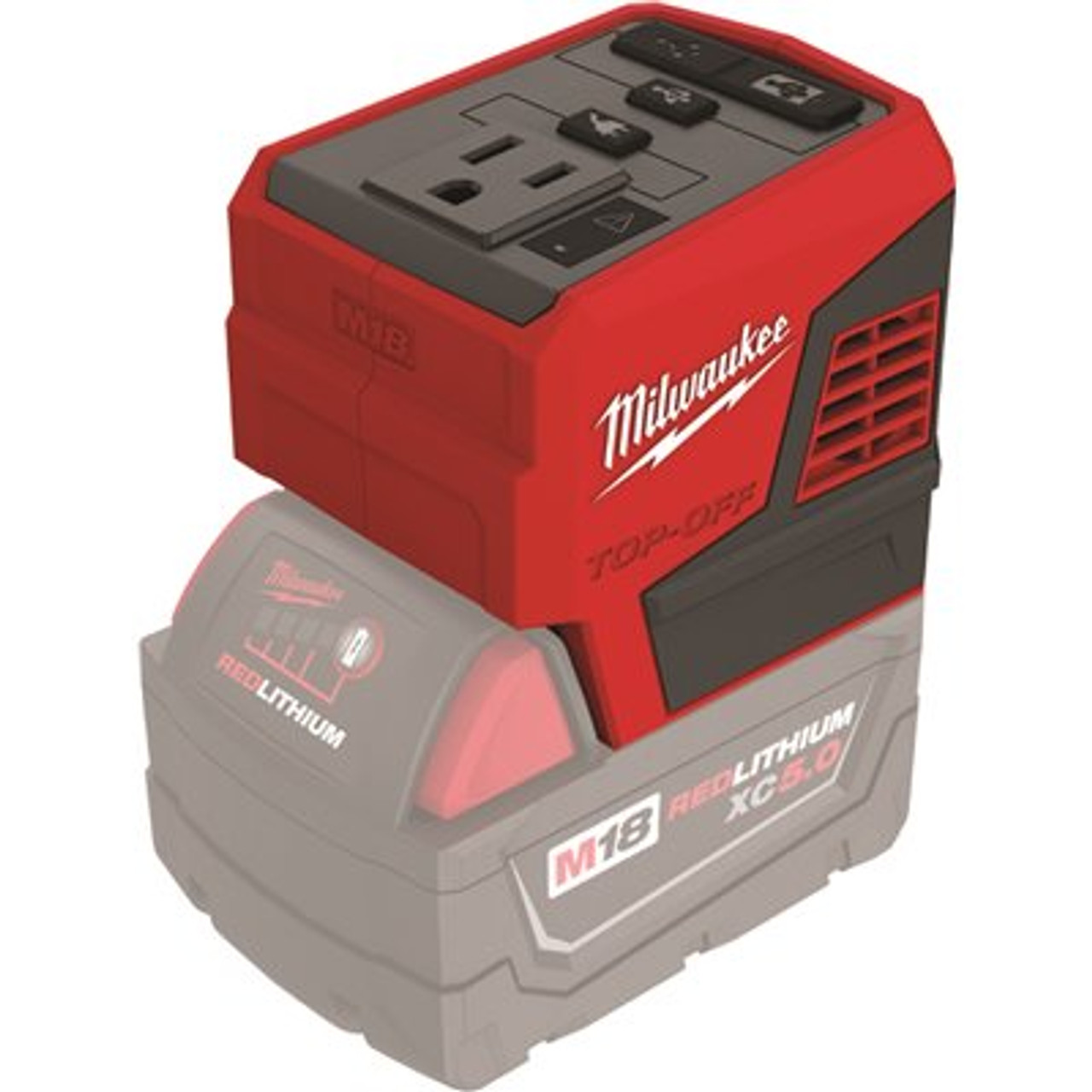 Milwaukee M18 18-Volt Lithium-Ion 175-Watt Powered Compact Inverter for M18 Batteries (Tool-Only)