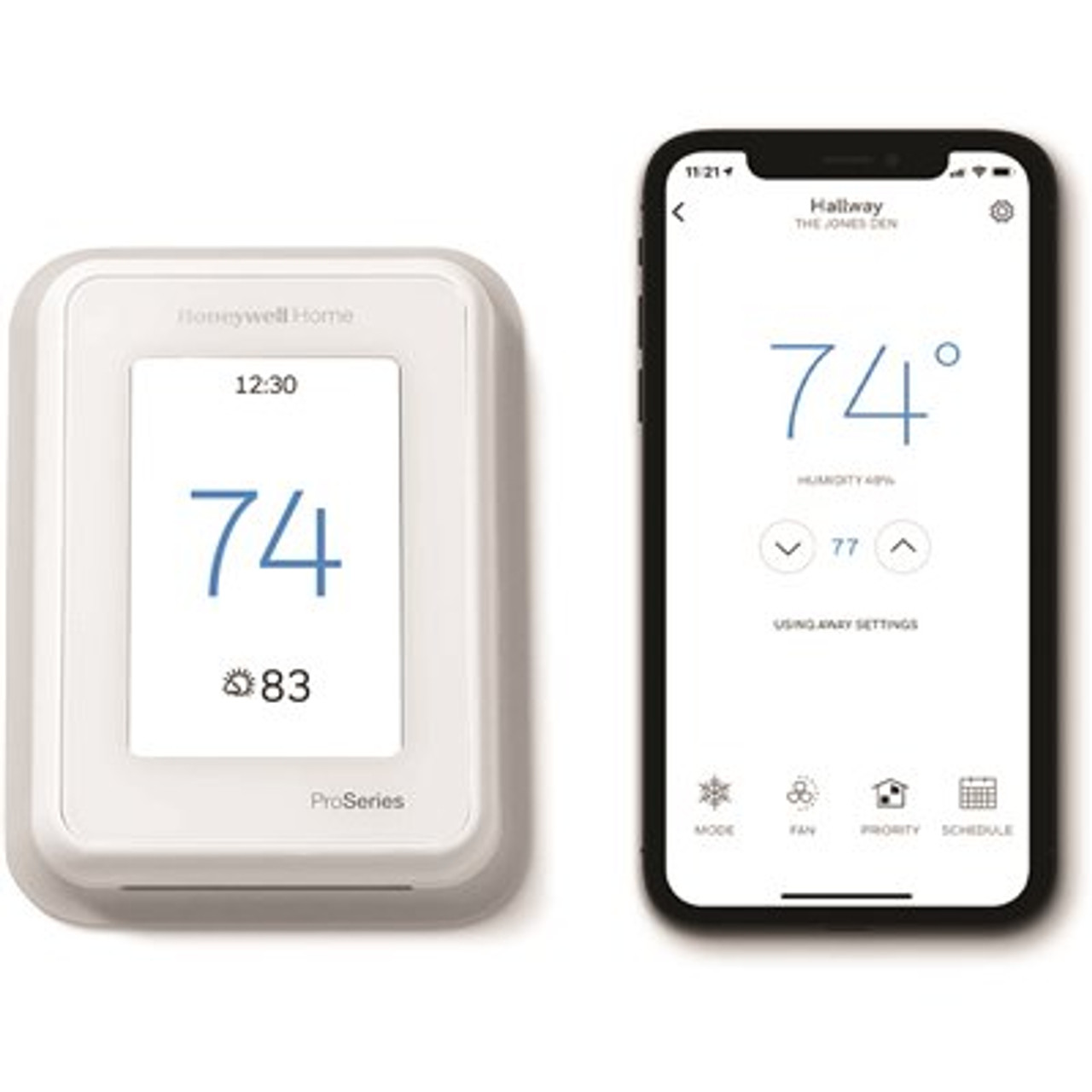 Honeywell T10 7 Day Learning Programmable Thermostat, 3 Heat/2 Cool
