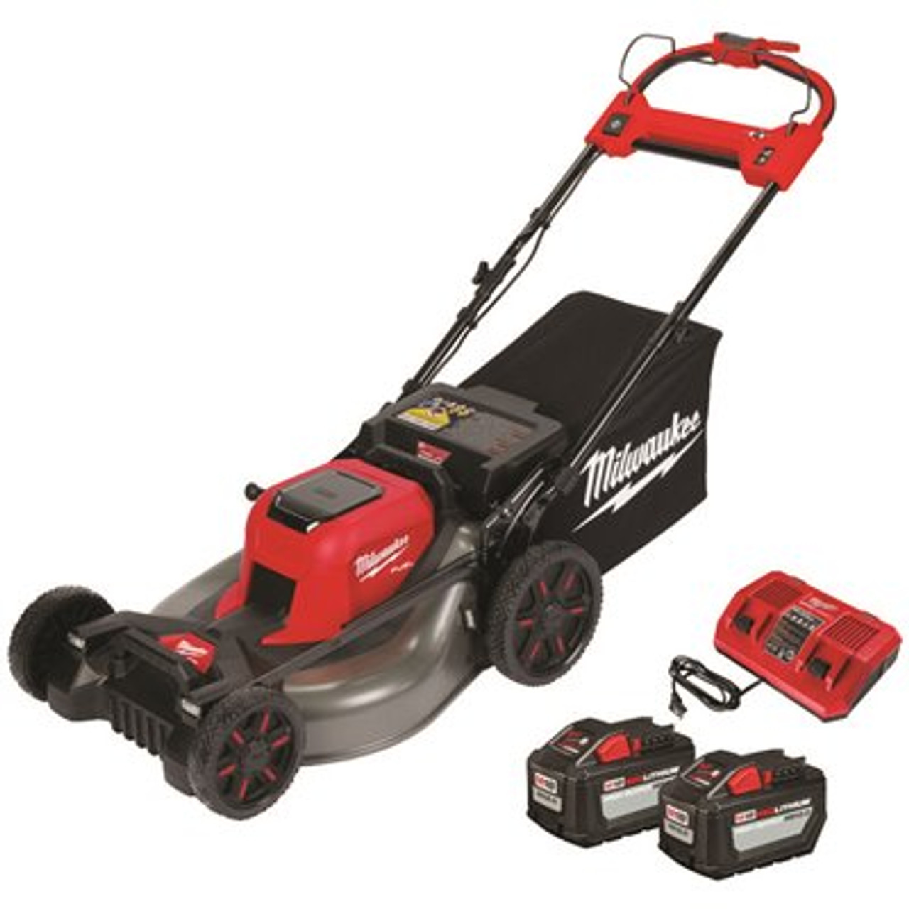 M18 FUEL Brushless Cordless 21 in. Walk Behind Dual Battery Self-Propelled Mower w/(2) 12.0Ah Battery and Rapid Charger