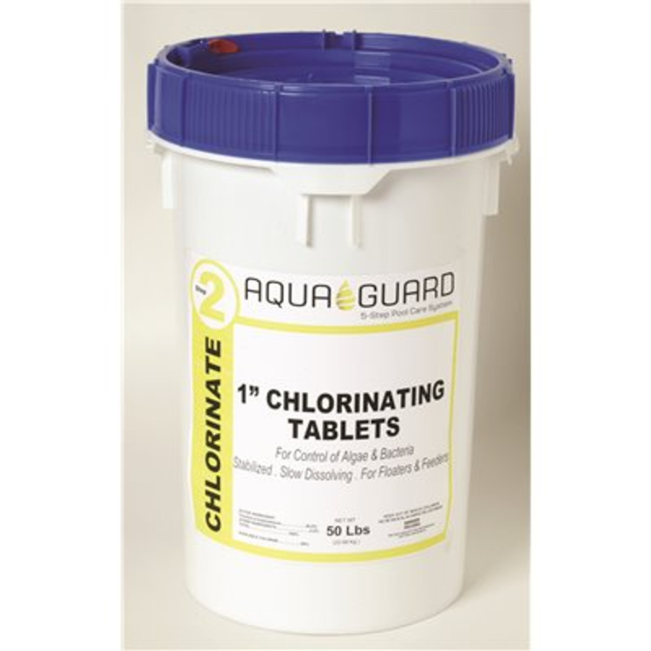 AQUAGUARD 1 in 50 Lb Trichloro Chlorine Tablets