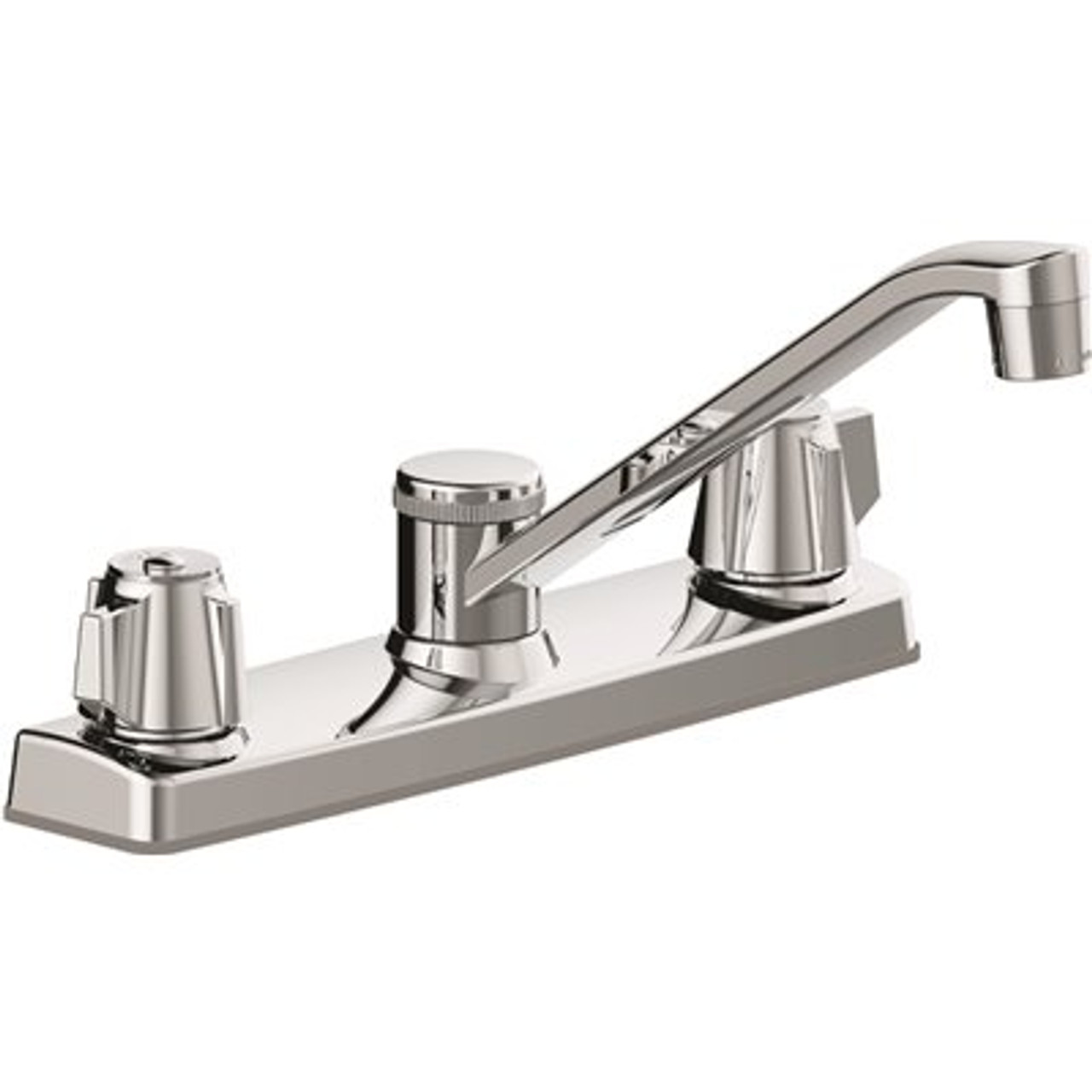 Seasons Two-Handle Standard Kitchen Faucet Less Spray in Chrome