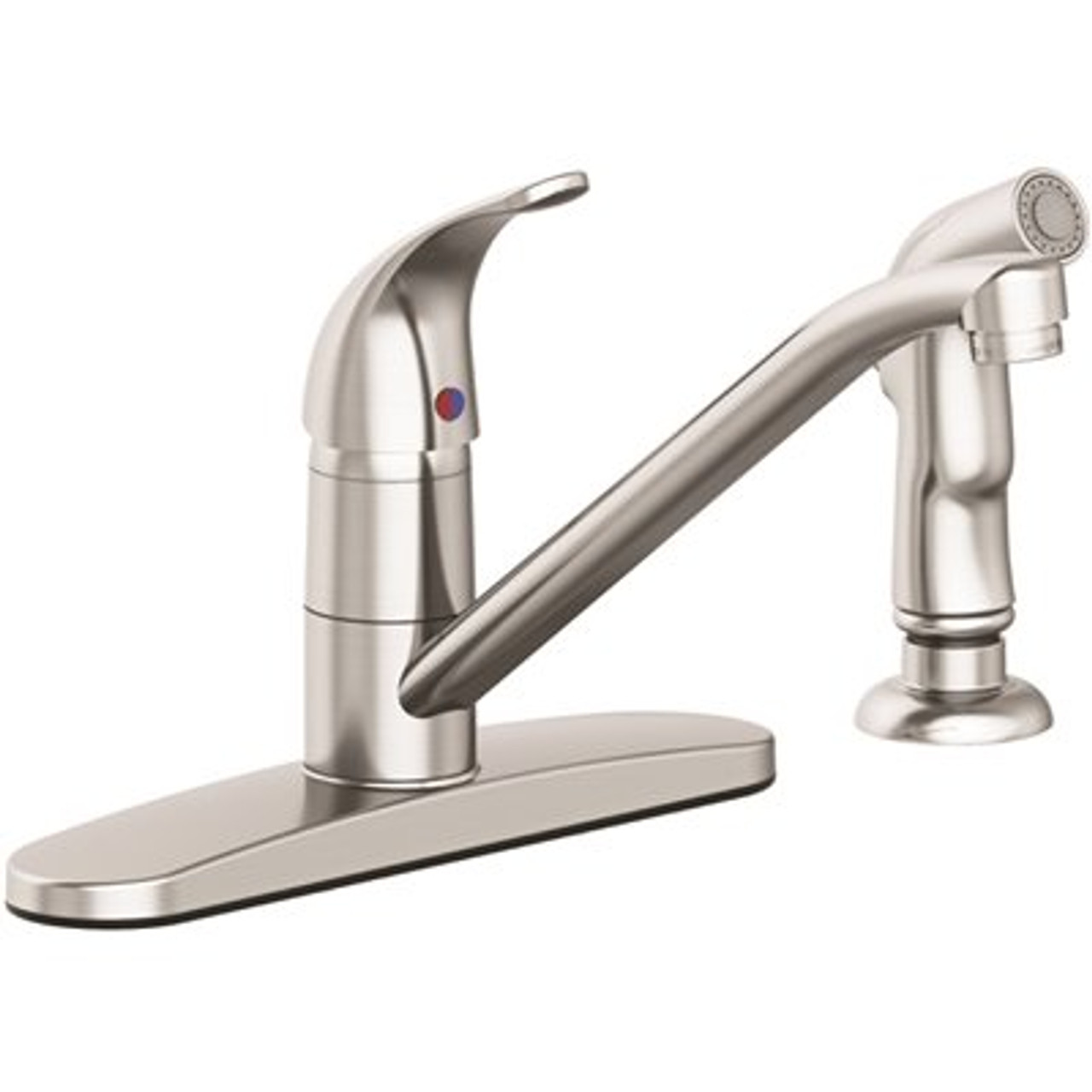 Seasons Westlake Single-Handle Standard Kitchen Faucet with Side Spray in Stainless Steel