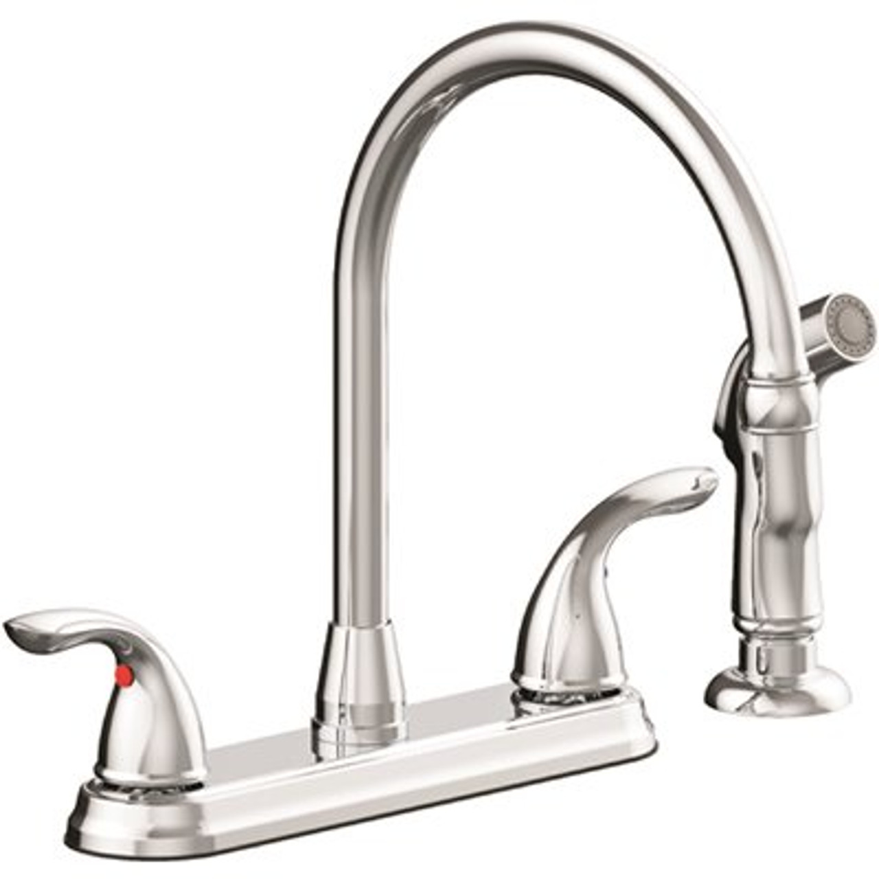Seasons Westlake Double-Handle Kitchen Faucet with Side Sprayer in Chrome