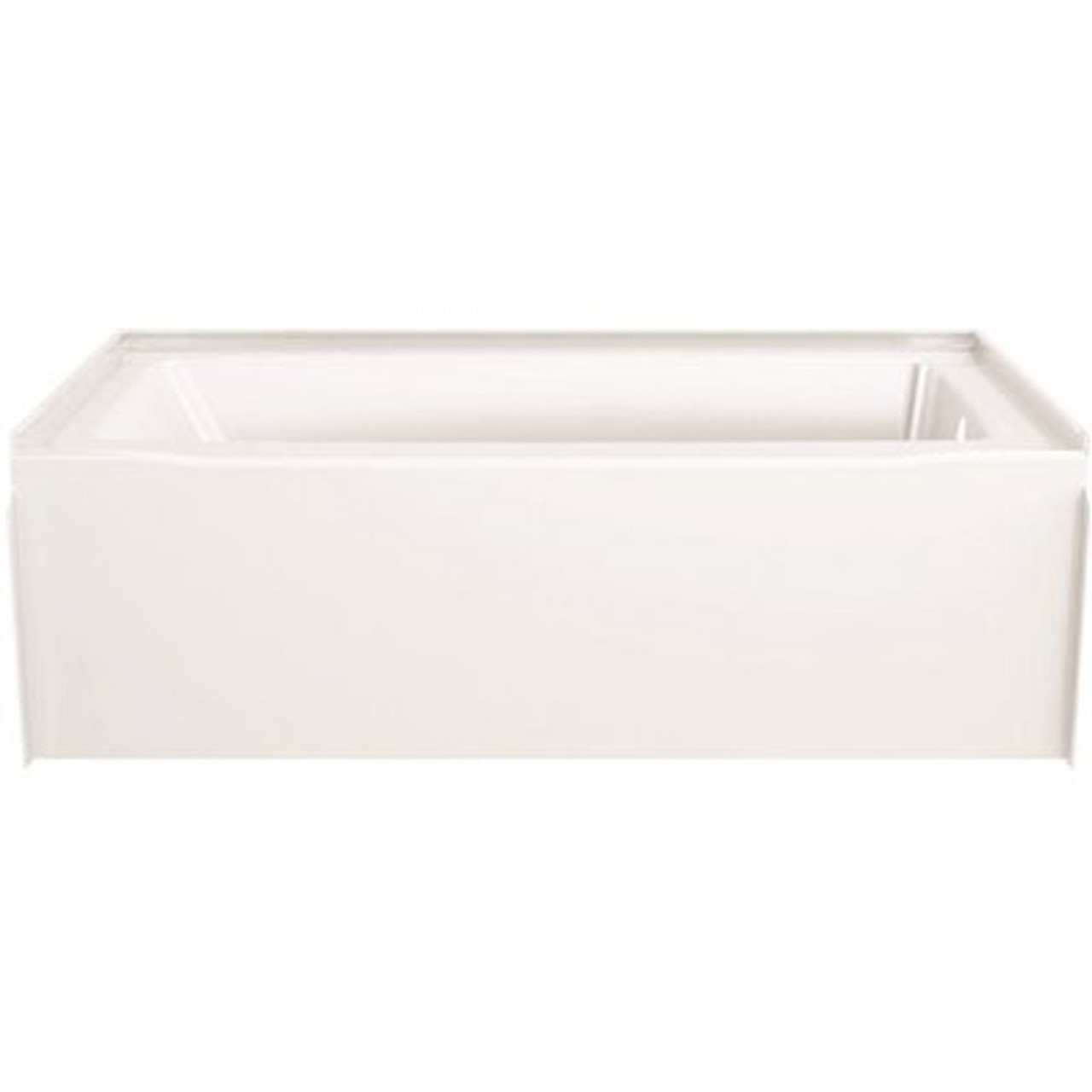 Delta Classic 500 60 in. Right Drain Rectangular Alcove Bathtub in High Gloss White