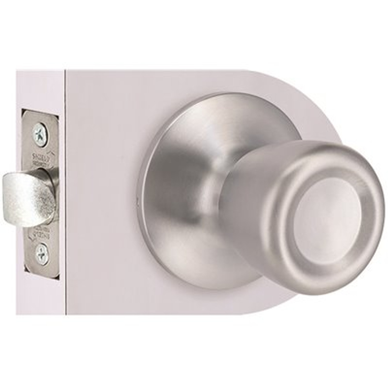 Tulip Passage Door Knob 2-3/8" and 2-3/4" Backset Grade 3 Satin Chrome