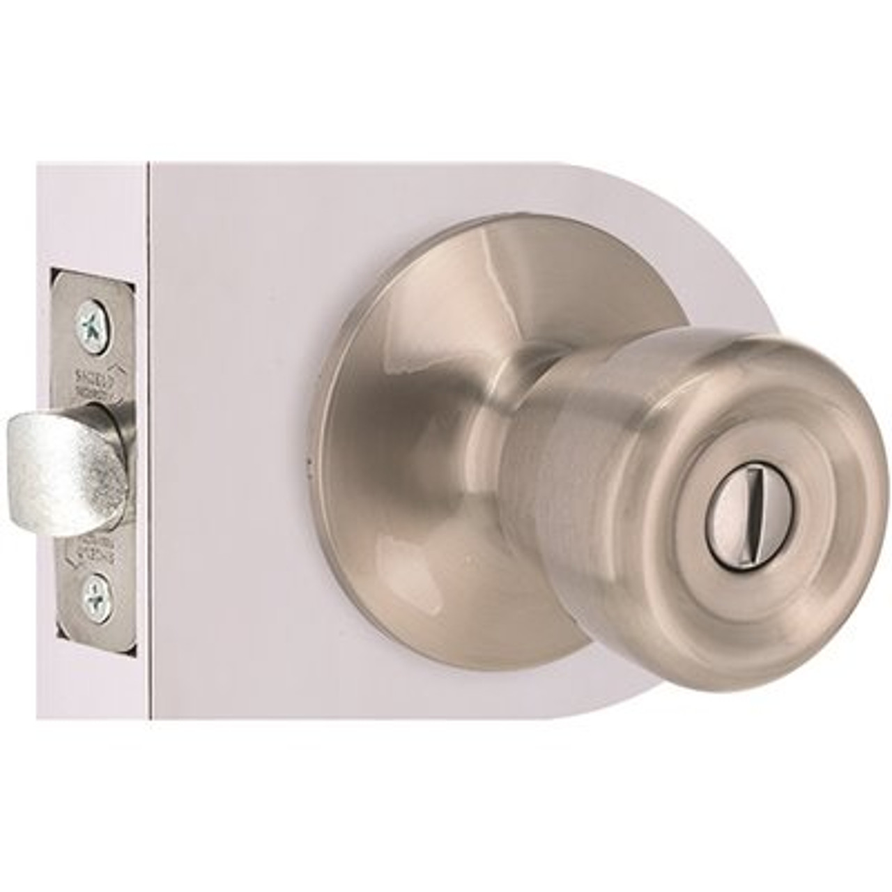 Tulip Privacy Bed/Bath Door Knob 2-3/8" and 2-3/4" Backset Grade 3 Satin Nickel 6-Pack