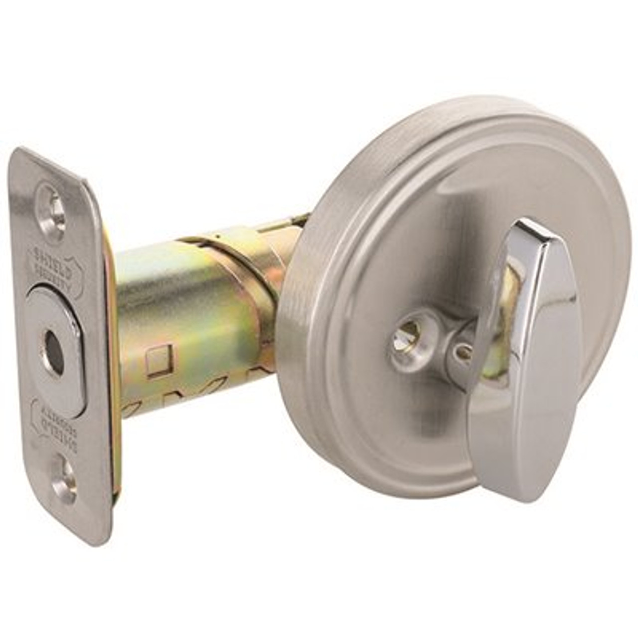 Single-Sided Deadbolt 2-3/8" and 2-3/4" Backset Grade 3 Satin Stainless Steel