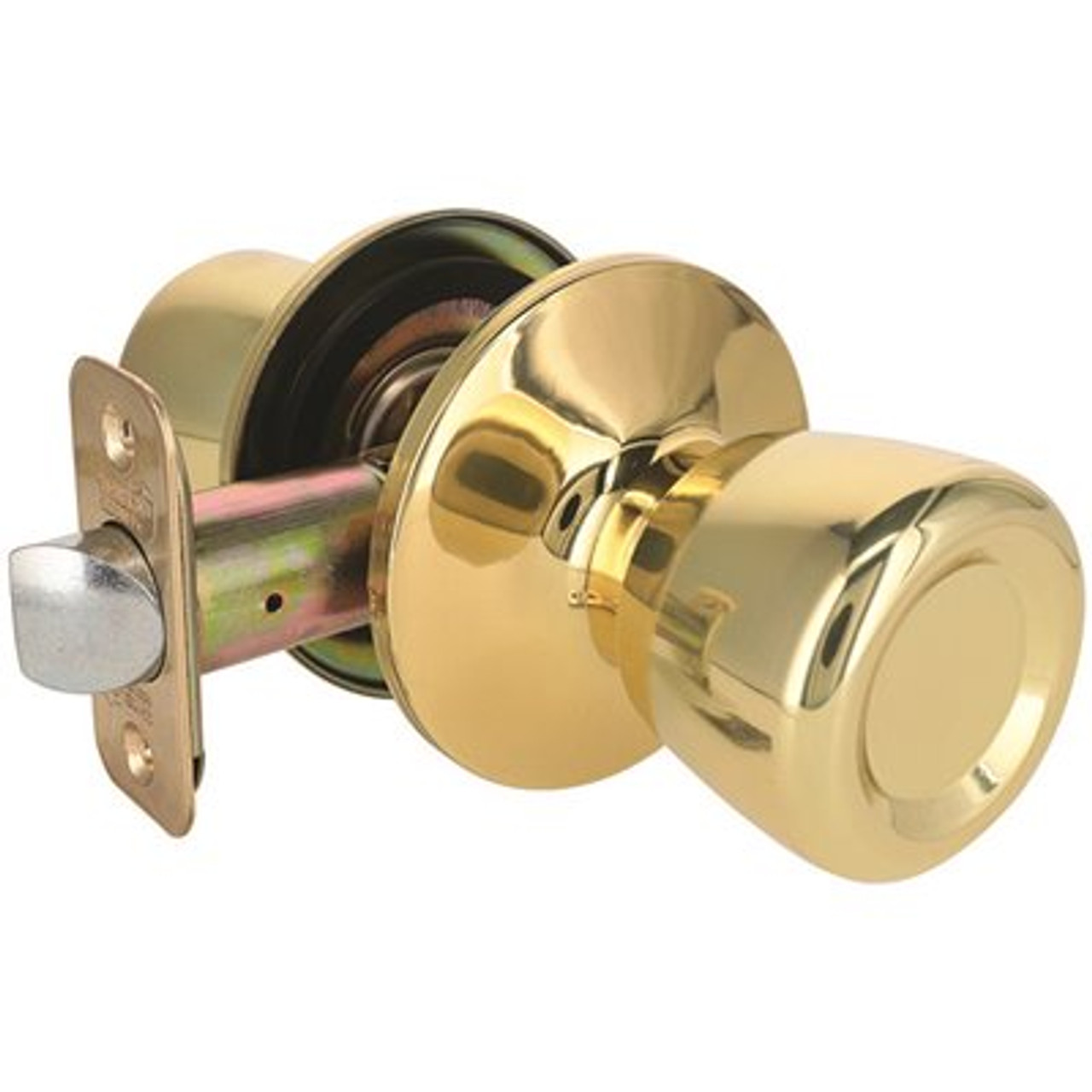 Tulip Passage Door Knob 2-3/8" and 2-3/4" Backset Grade 3 Bright Brass 6-Pack