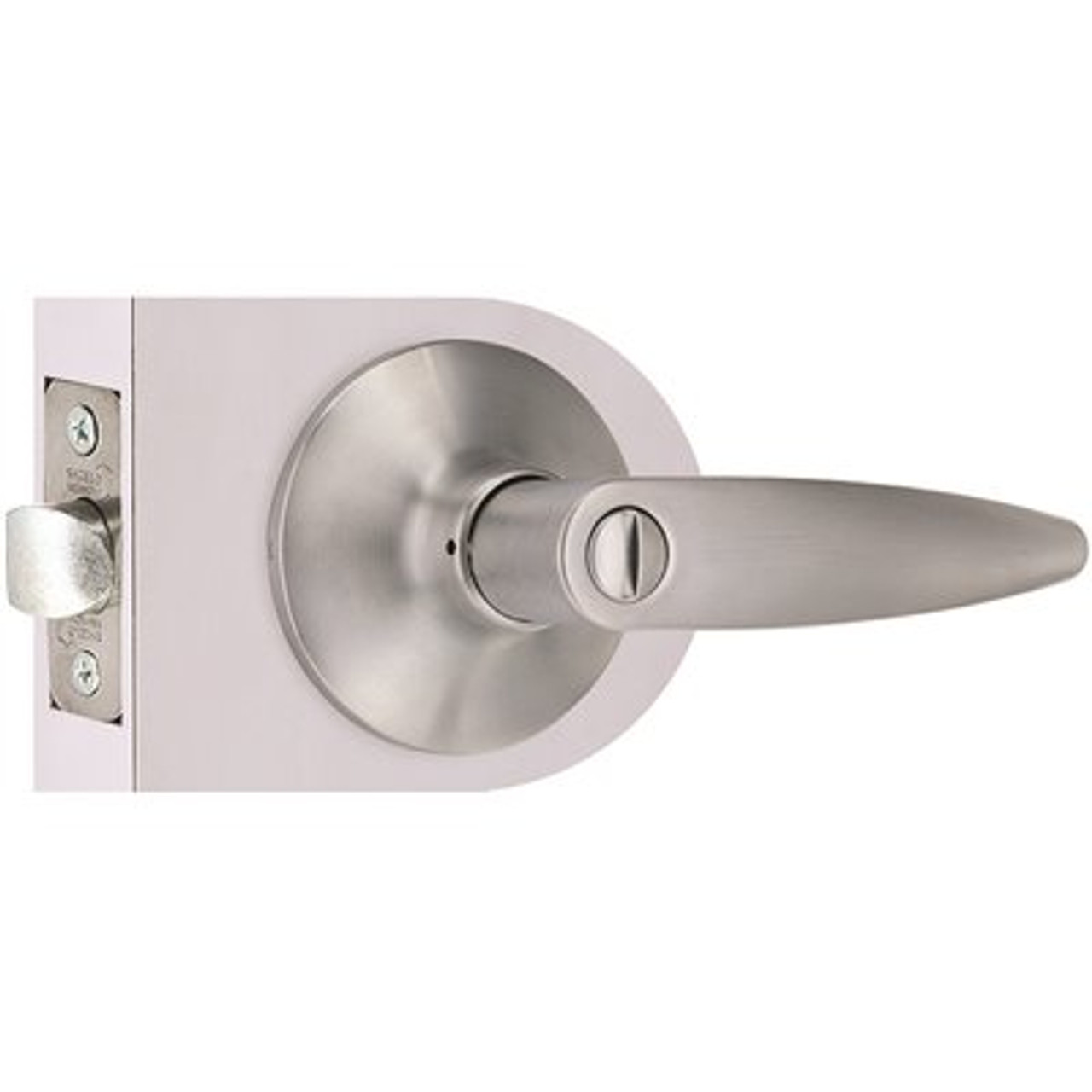 Straight Privacy Door Lever 2-3/8" and 2-3/4" Backset Grade 3 Satin Chrome