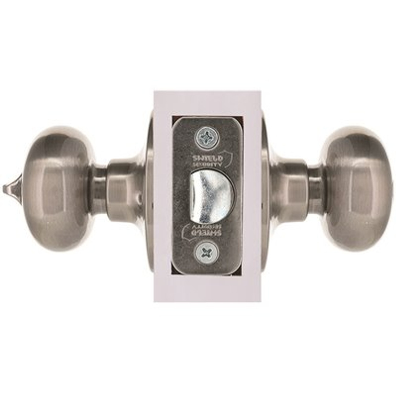 Flat Ball Privacy Bed/Bath Door Knob 2-3/8" and 2-3/4" Backset Grade 3 Satin Nickel 6-Pack