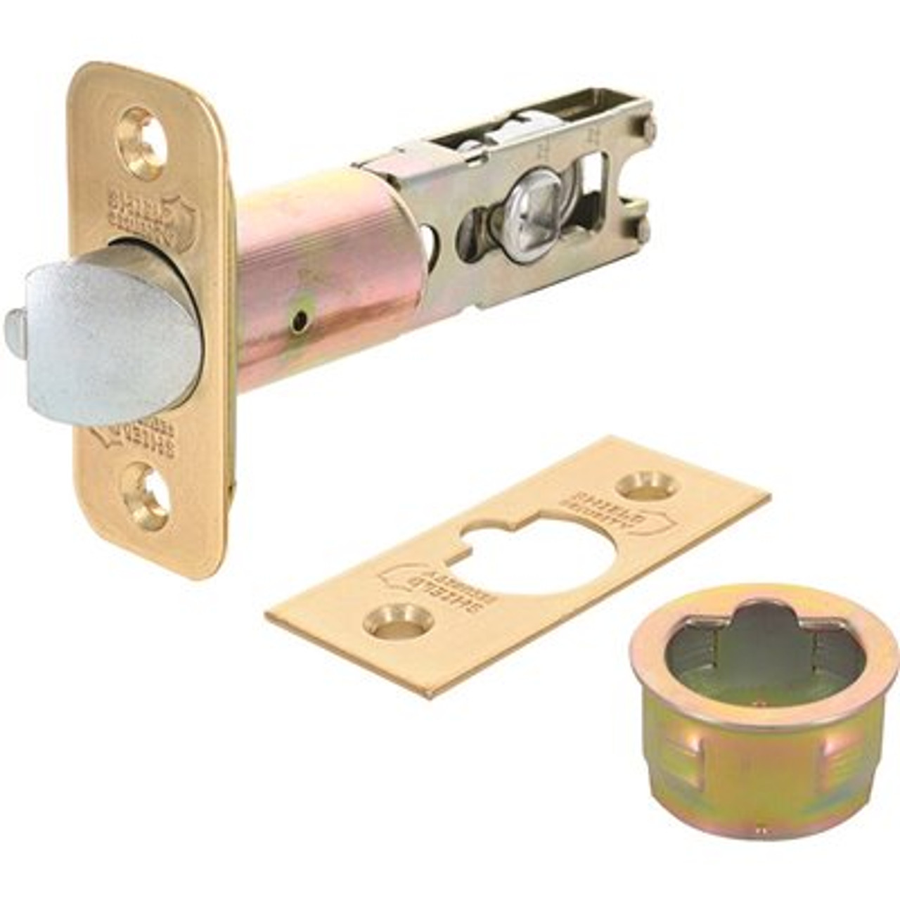 6-Way Entry Latch Bright Brass