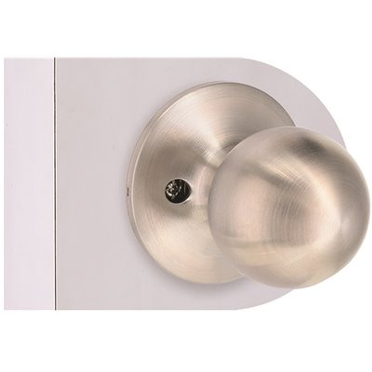 Round Dummy Door Knob Satin Stainless Steel and Satin Chrome