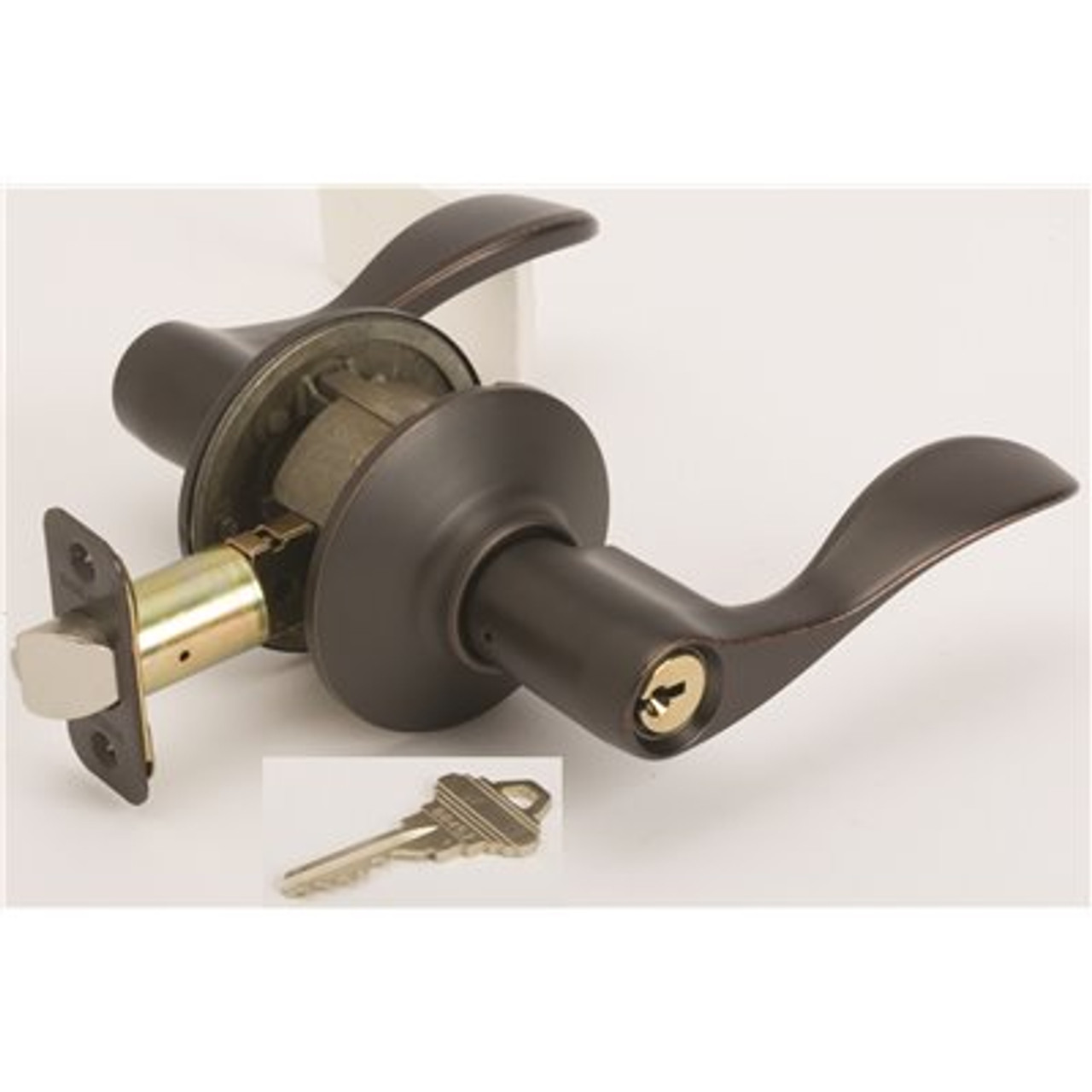 SCHLAGE Accent Entry Lever, Aged Bronze