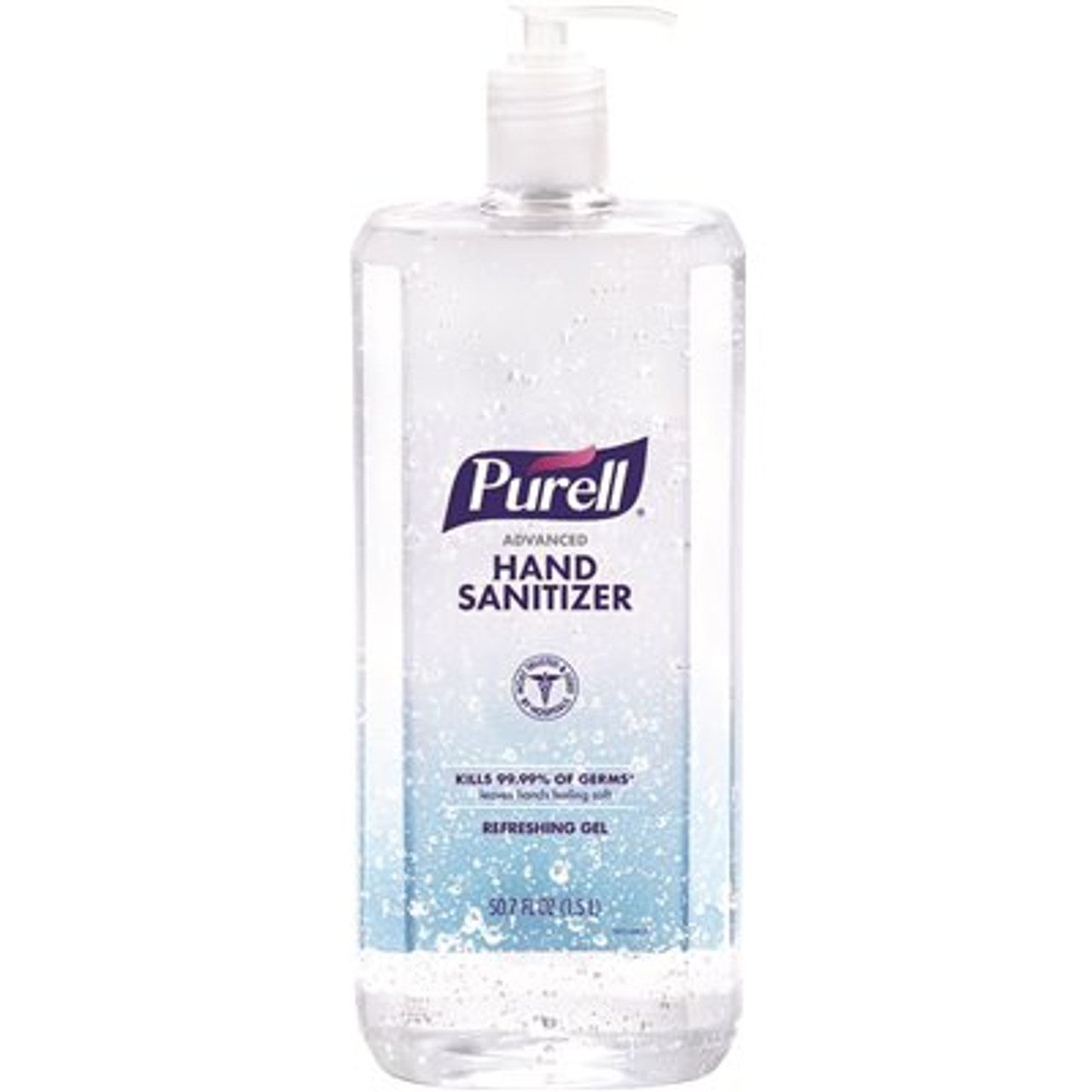 PURELL Advanced Hand Sanitizer Refreshing Gel, Clean Scent, 1.5 Liter Pump Bottle (Pack of 4) - 5015-04