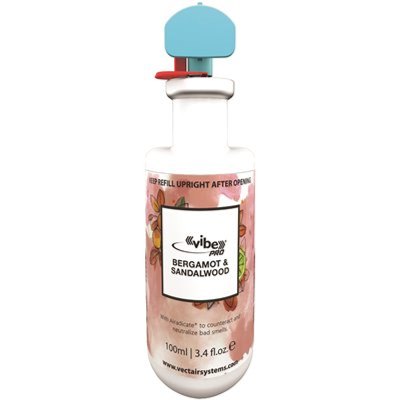 VECTAIR Vibe Pro Fragrance Air Deodorize Bergamot/sandalwood Case Of 4