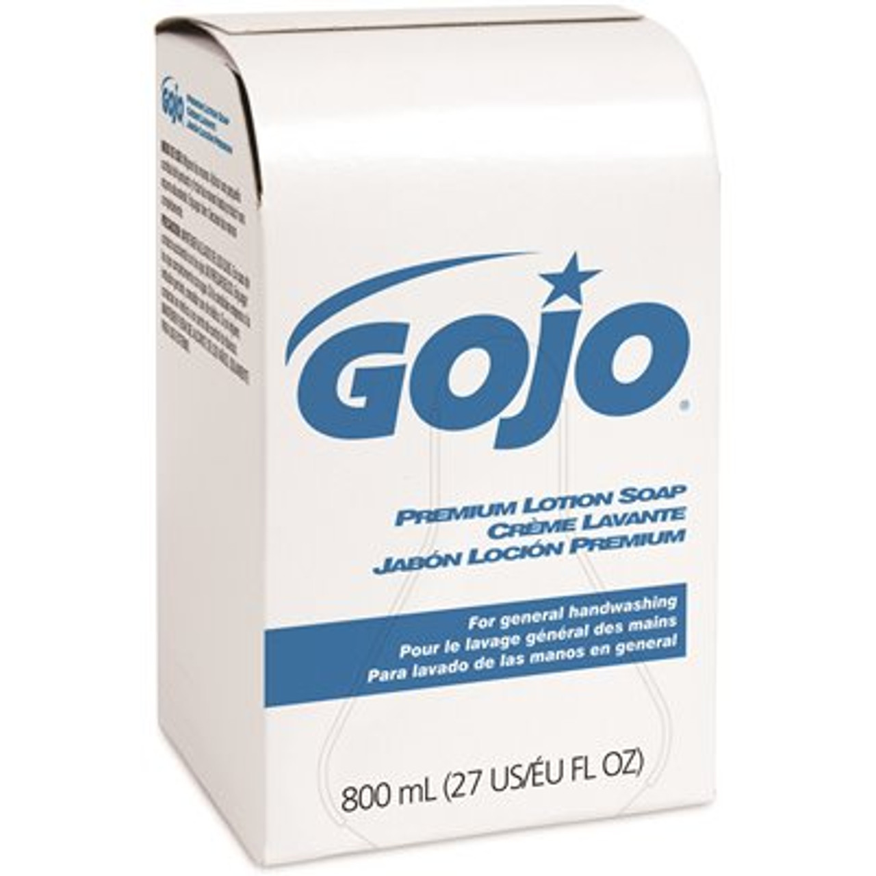 GoJo Bag-In Box Premium Lotion Soap, 800 mL refill Waterfall Fragrance, Lotion Hand Soap (Pack of 12) - 9106-12