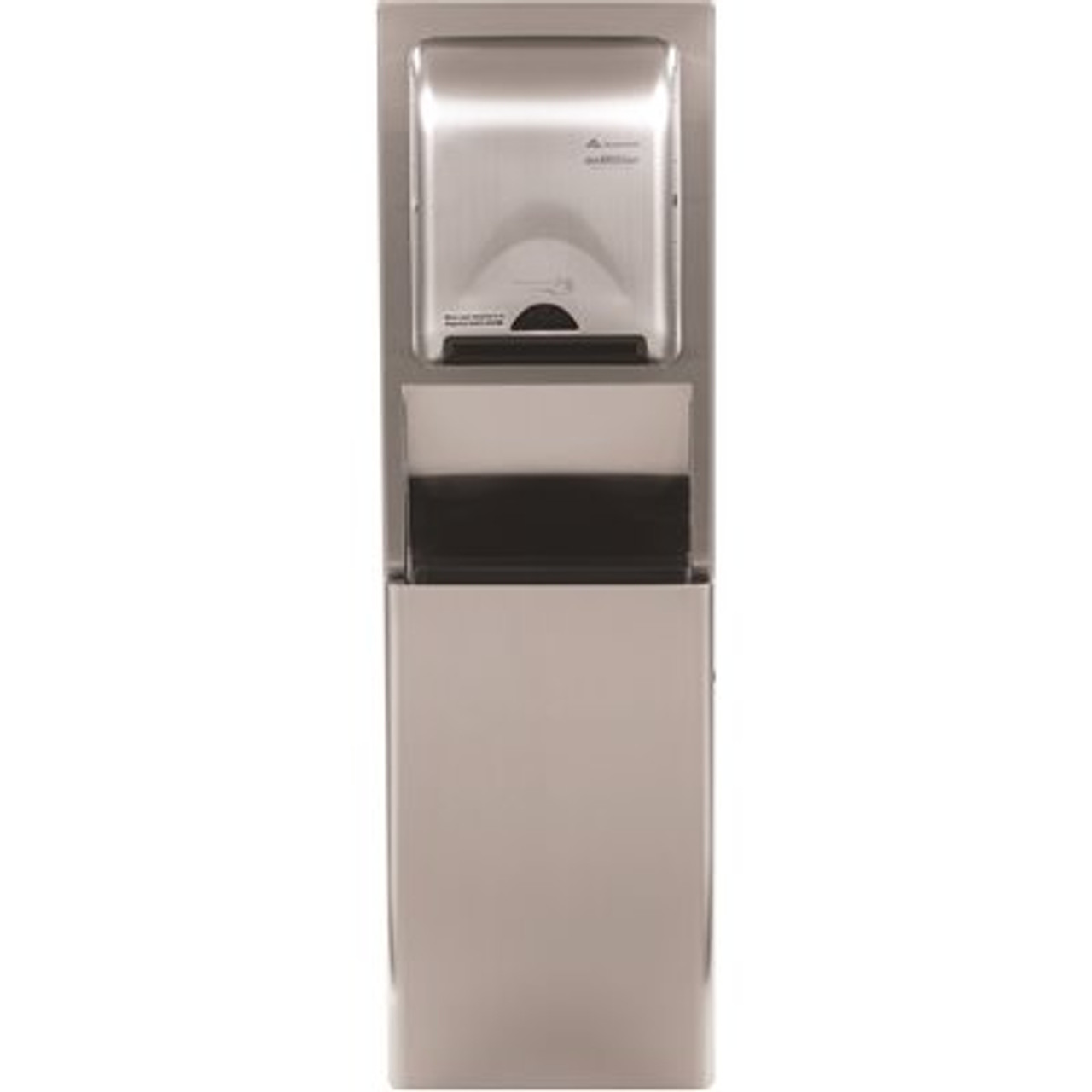 Georgia-Pacific 12 Gal. Stainless Steel Touchless Recessed Trash Can