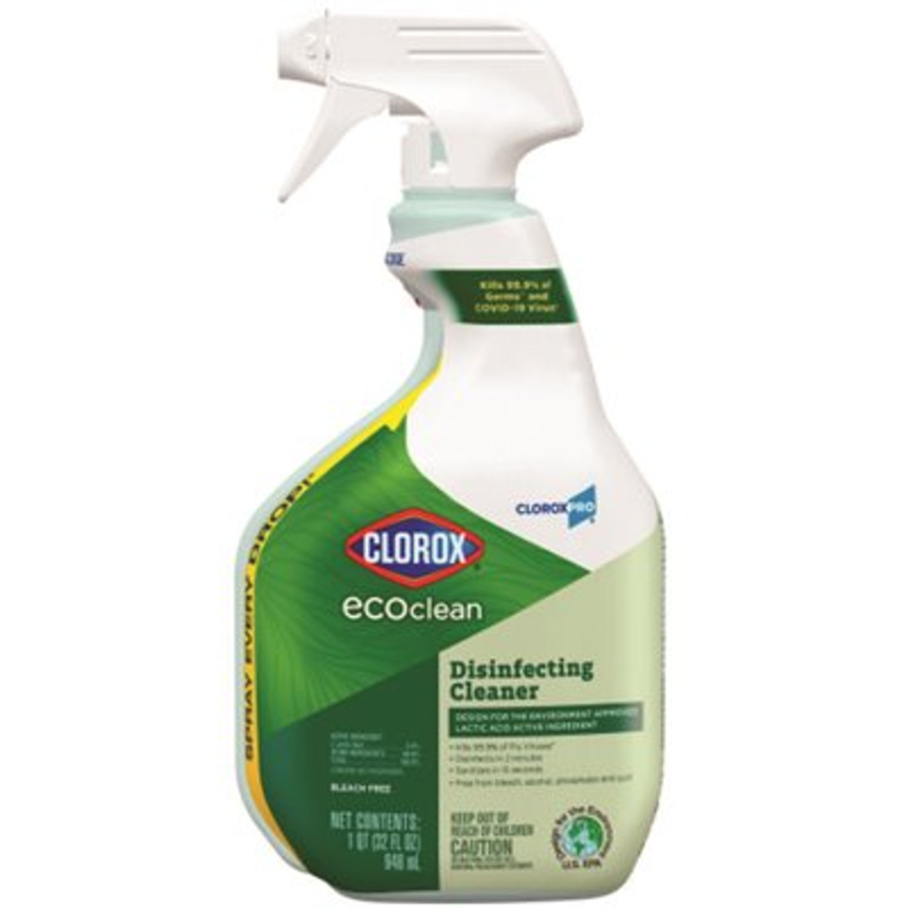 Ecoclean Disinfecting Cleaner Spray Bottle 32 Oz Case Of 9