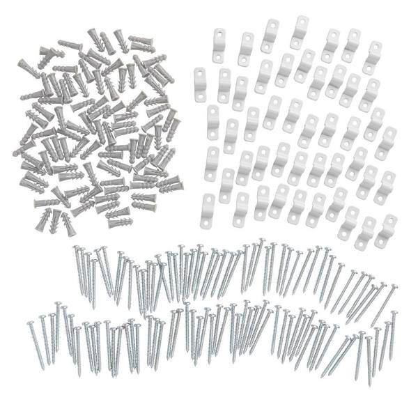 Everbilt 1.5-In. Fixed Mount Metal U-Clips For Drywall And Concrete (48-Pack)