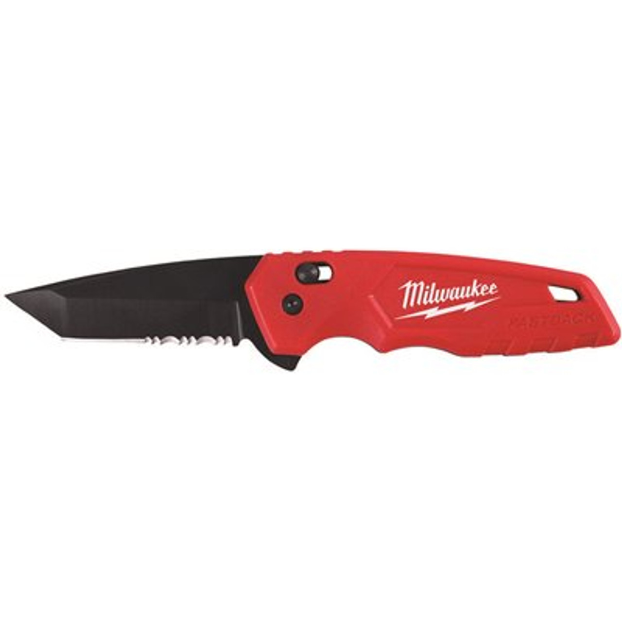 Milwaukee FASTBACK Stainless Steel Spring Assisted Folding Knife with 2.95 in. Blade