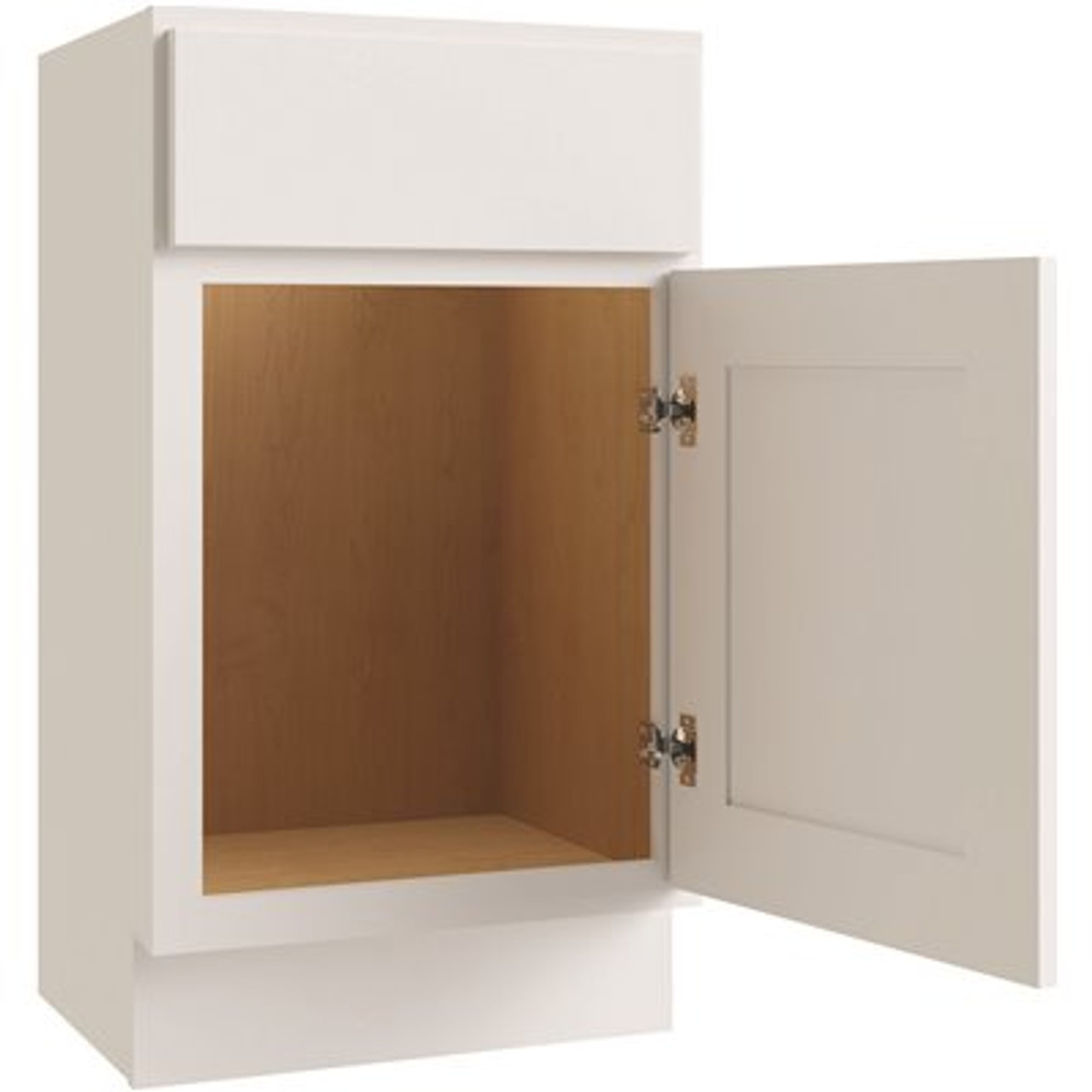 CNC Cabinetry 18" W 1 Door Vanity Sink Cabinet, Luxor White